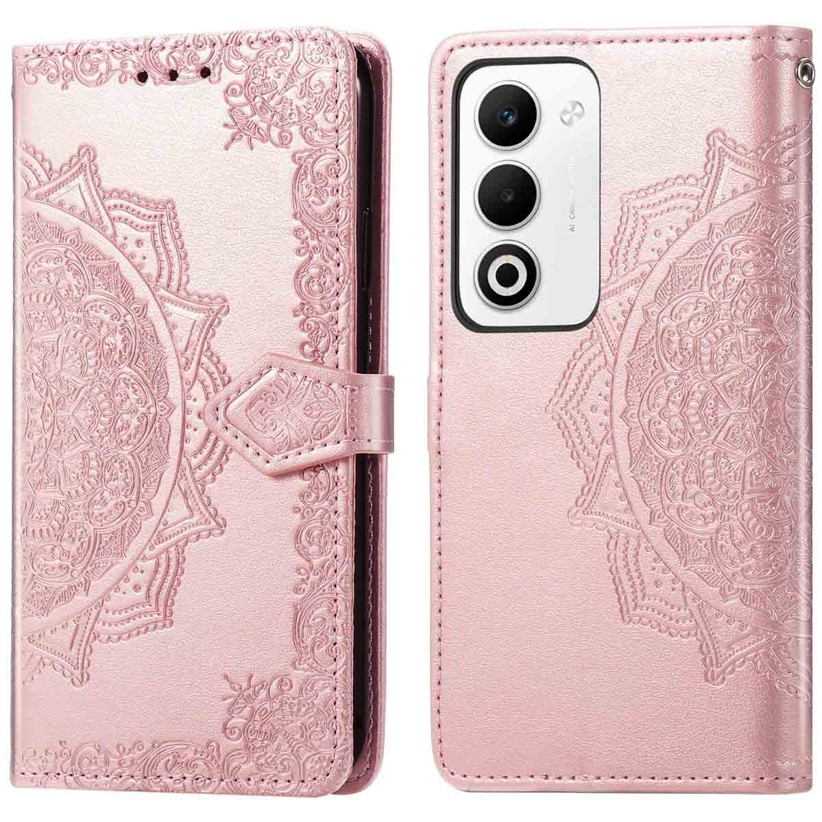 imoshion Mandala Klapphülle für das Oppo A5 5G (2025) - Rosé gold