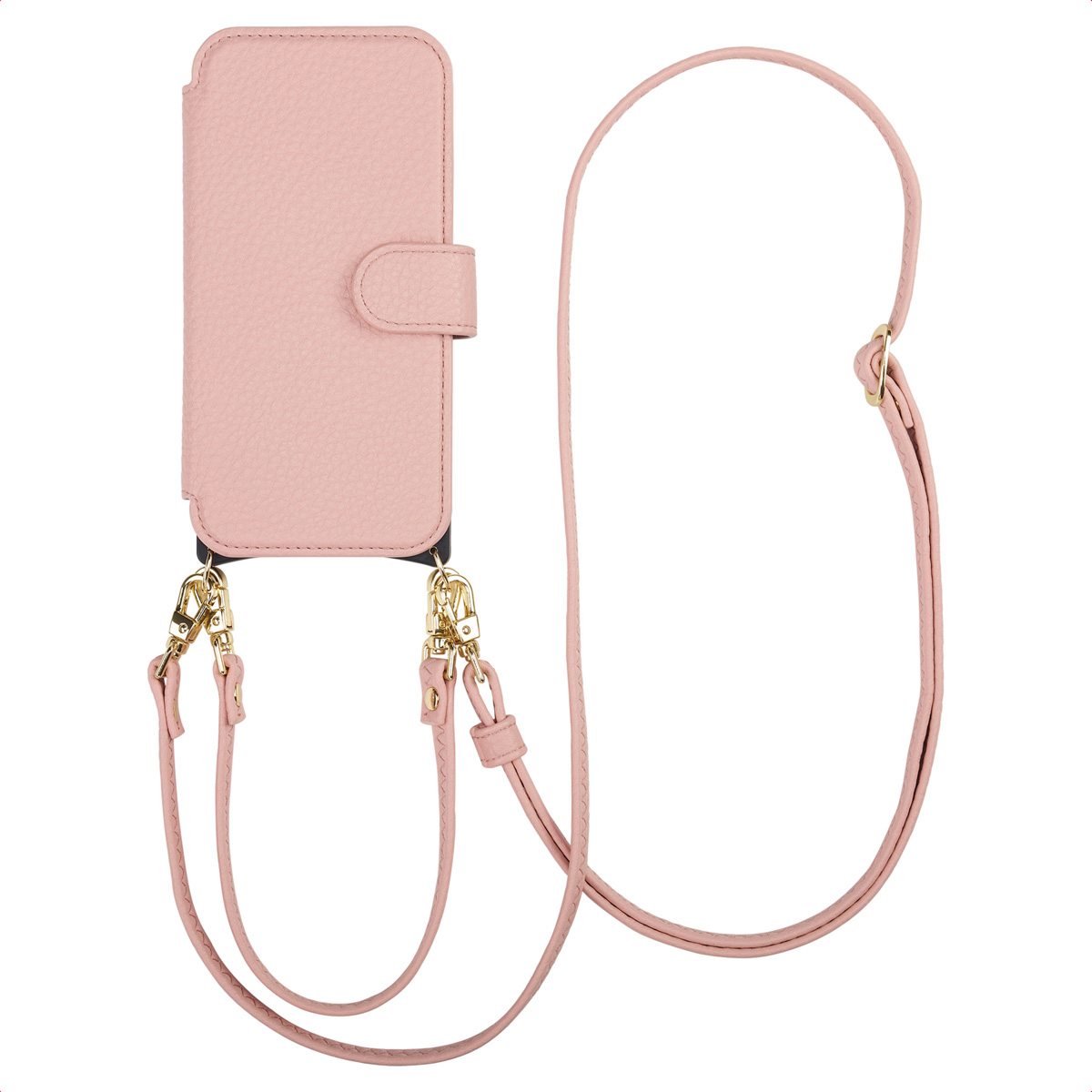 Selencia Riva Bookcase mit MagSafe und Handgelenkband für das Apple iPhone 17 - Old Pink