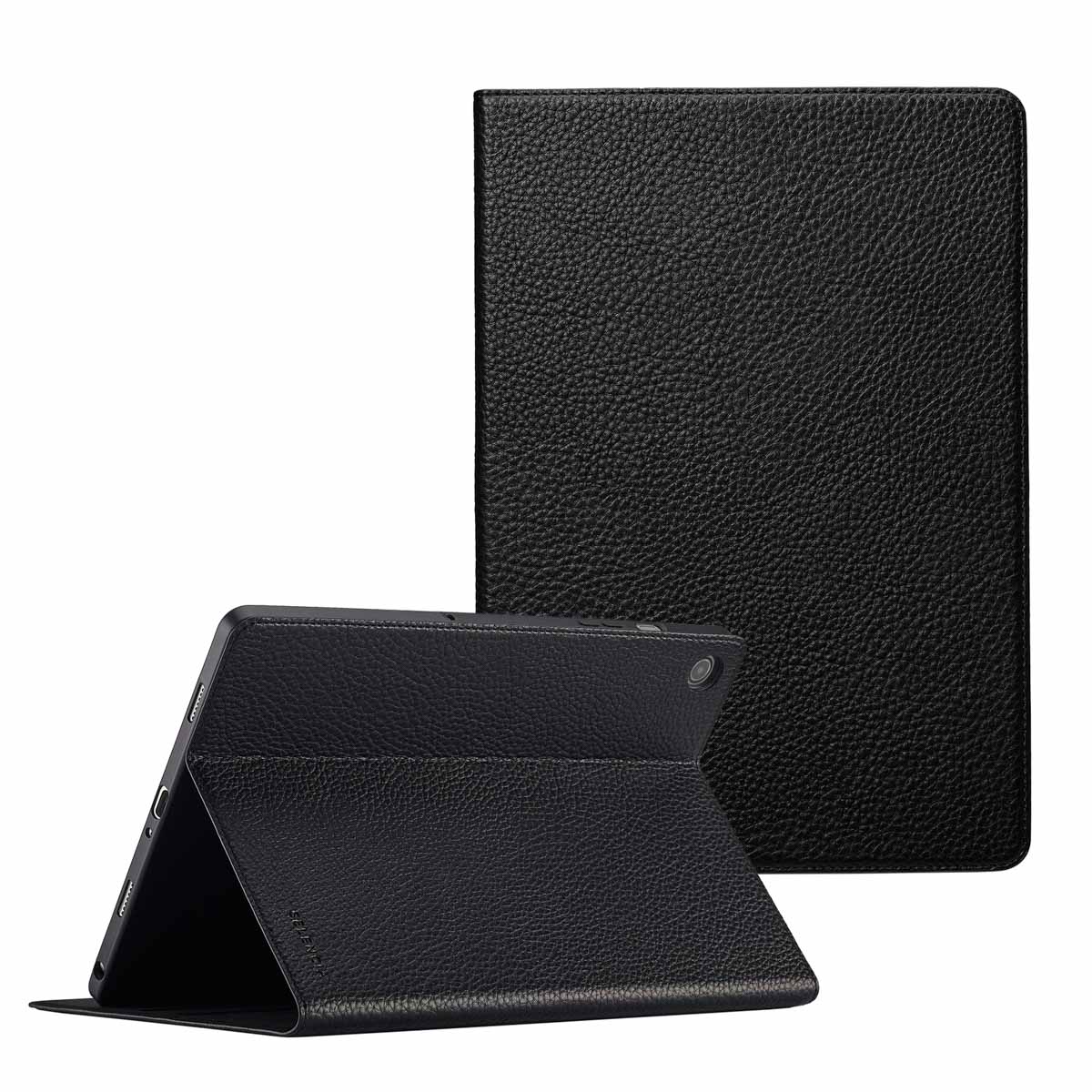 Selencia Riva Klapphülle für das Samsung Galaxy Tab A9 Plus - Schwarz