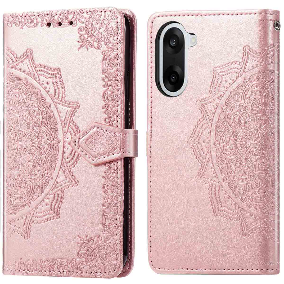 imoshion Mandala Klapphülle für das OnePlus Nord CE5 - Rosé gold