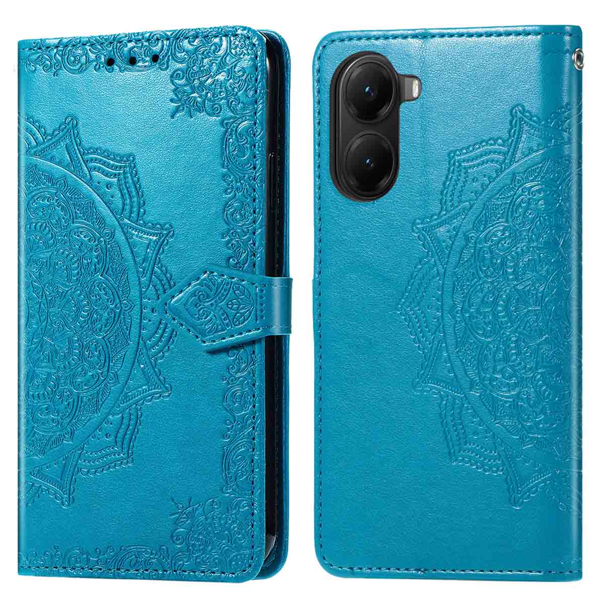 imoshion Mandala Klapphülle für das Xiaomi Poco X7 Pro - Türkis
