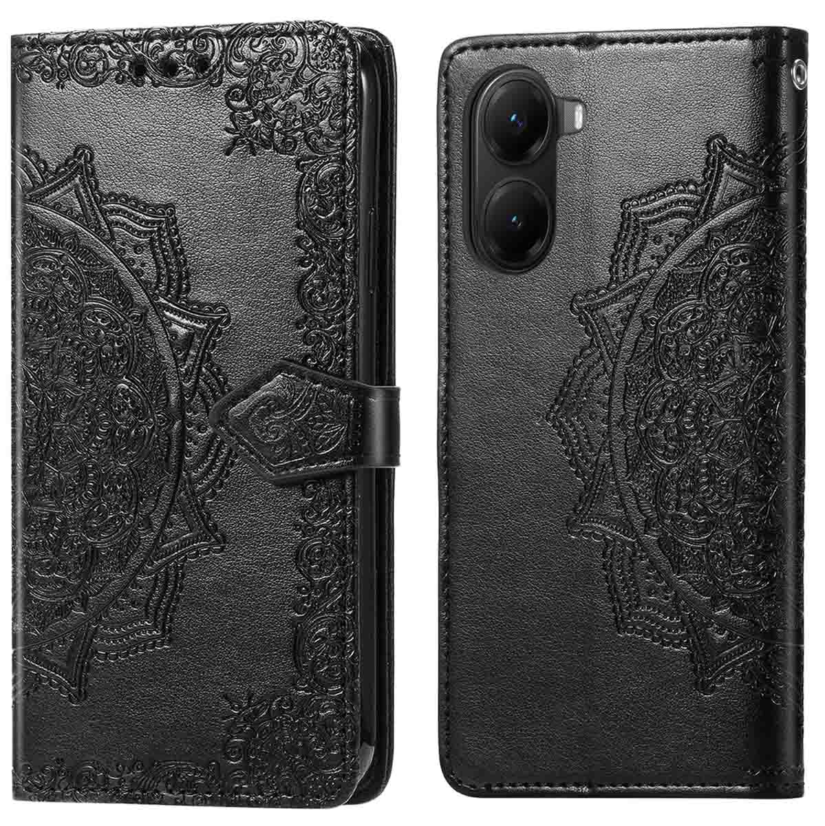 imoshion Mandala Klapphülle für das Xiaomi Poco X7 Pro - Schwarz
