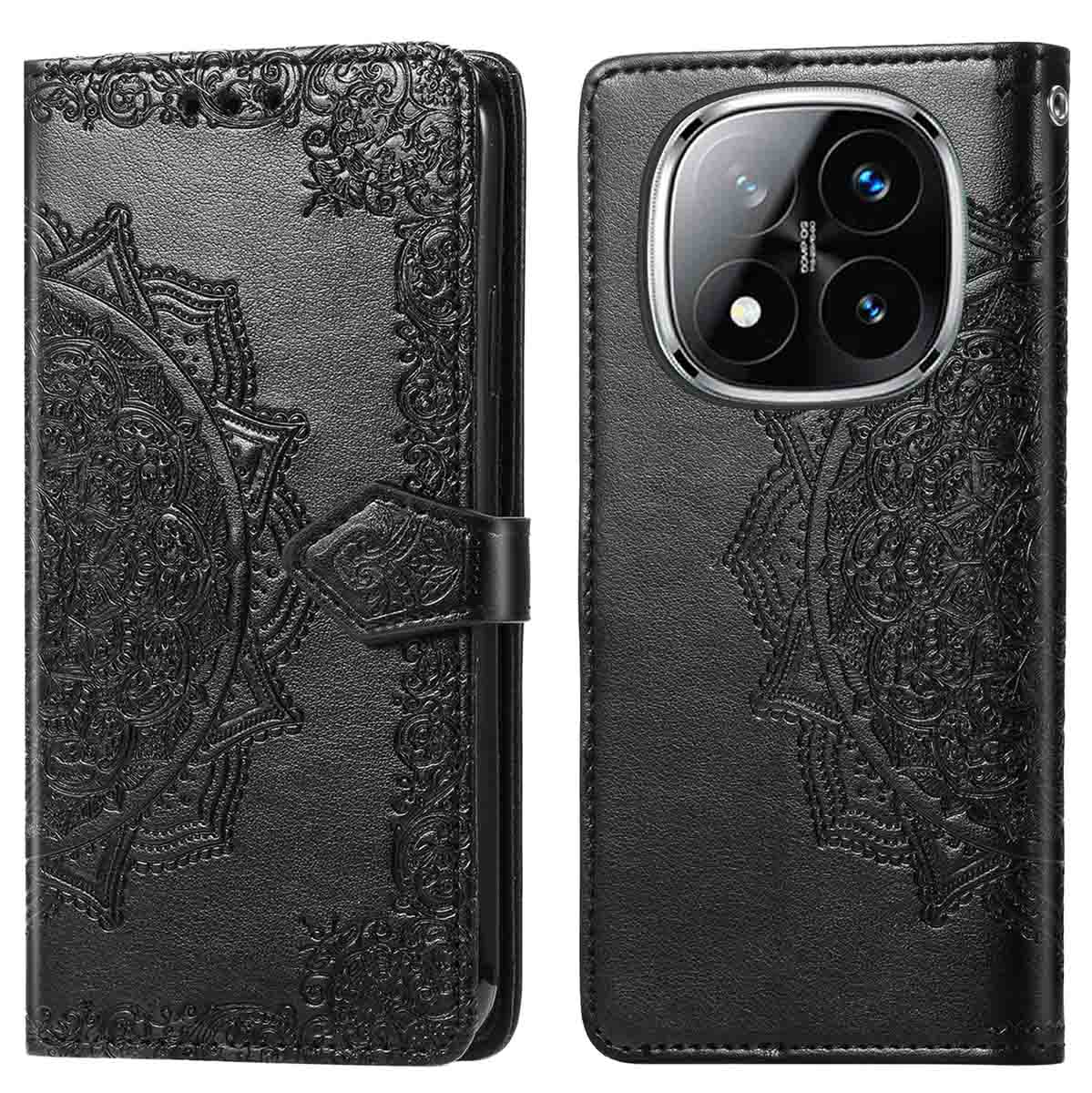imoshion Mandala Klapphülle für das Xiaomi Poco X7 - Schwarz