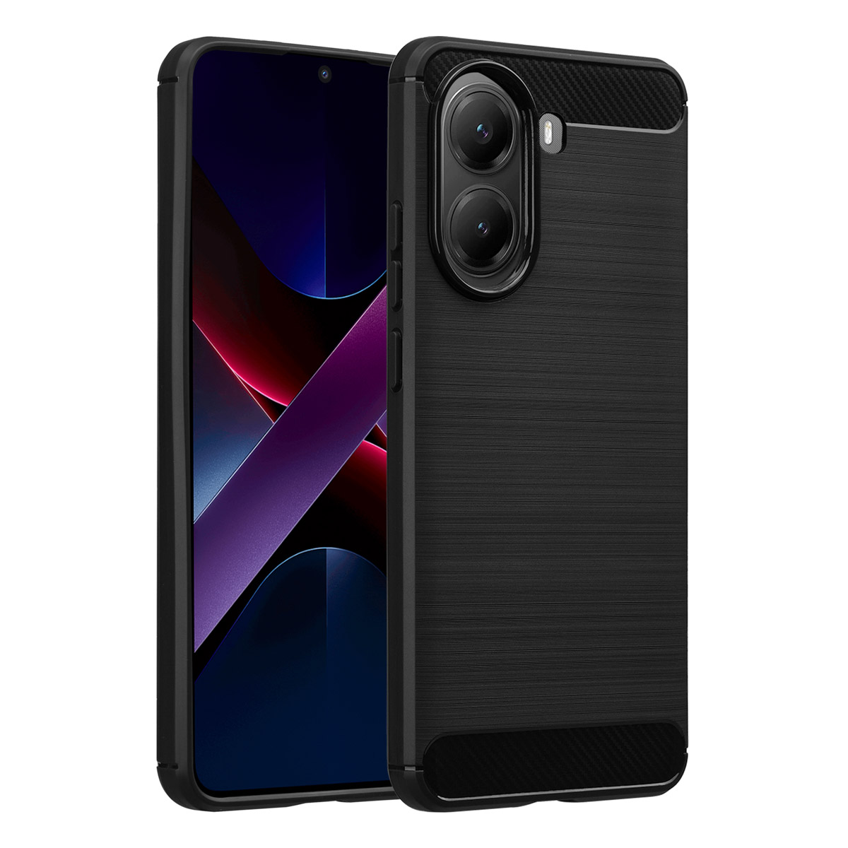 imoshion Brushed Back Cover für das Xiaomi Poco X7 Pro - Schwarz