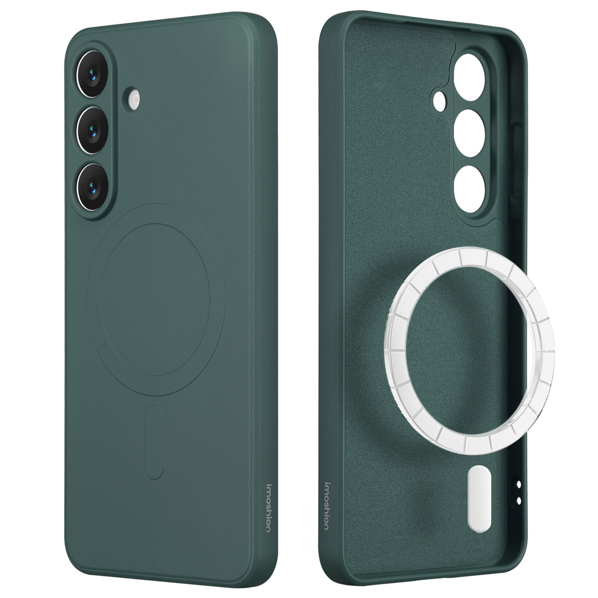 imoshion Color Back Cover mit MagSafe für das Samsung Galaxy S25 FE - Dunkelgrün