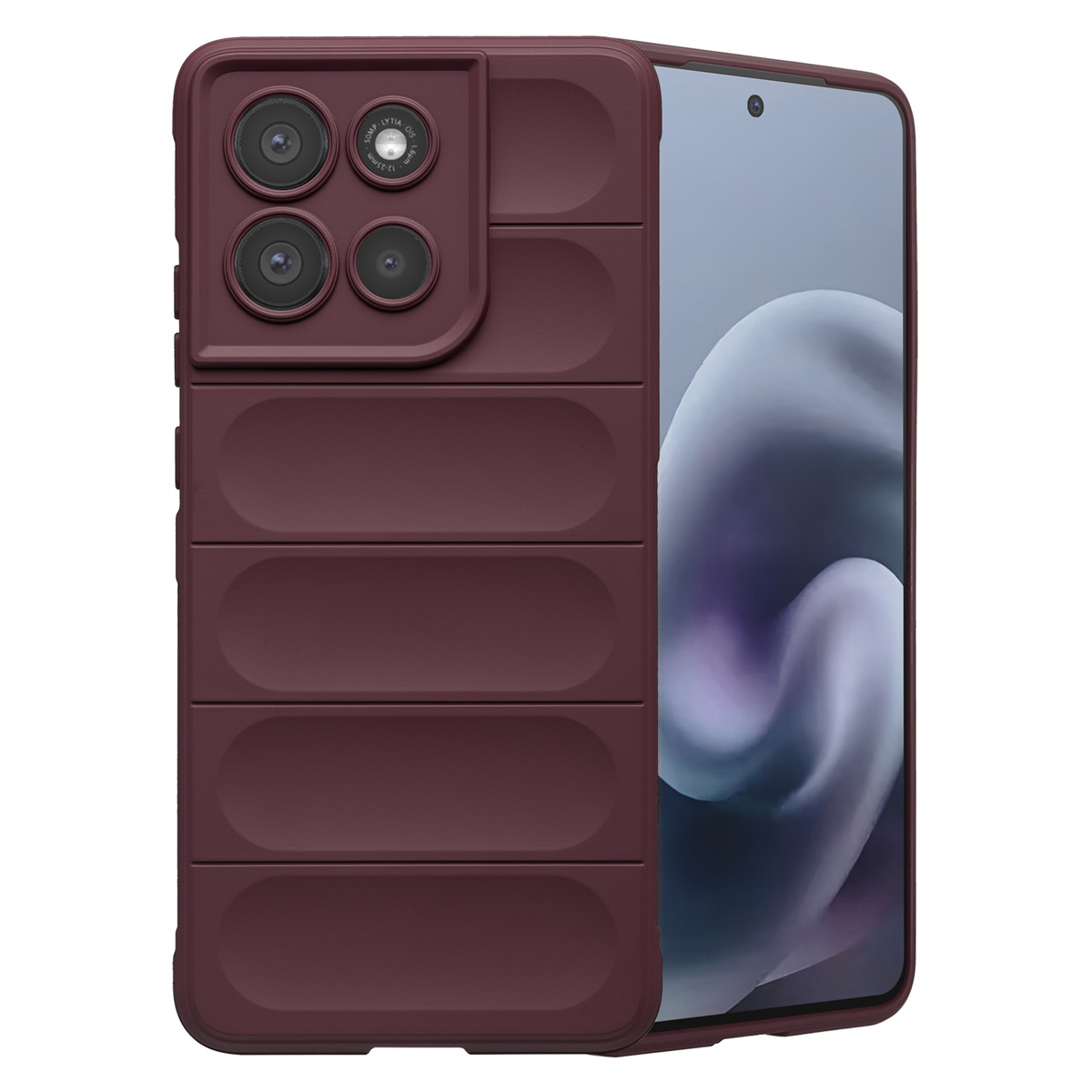 imoshion EasyGrip Backcover für das Motorola Moto G86 - Aubergine