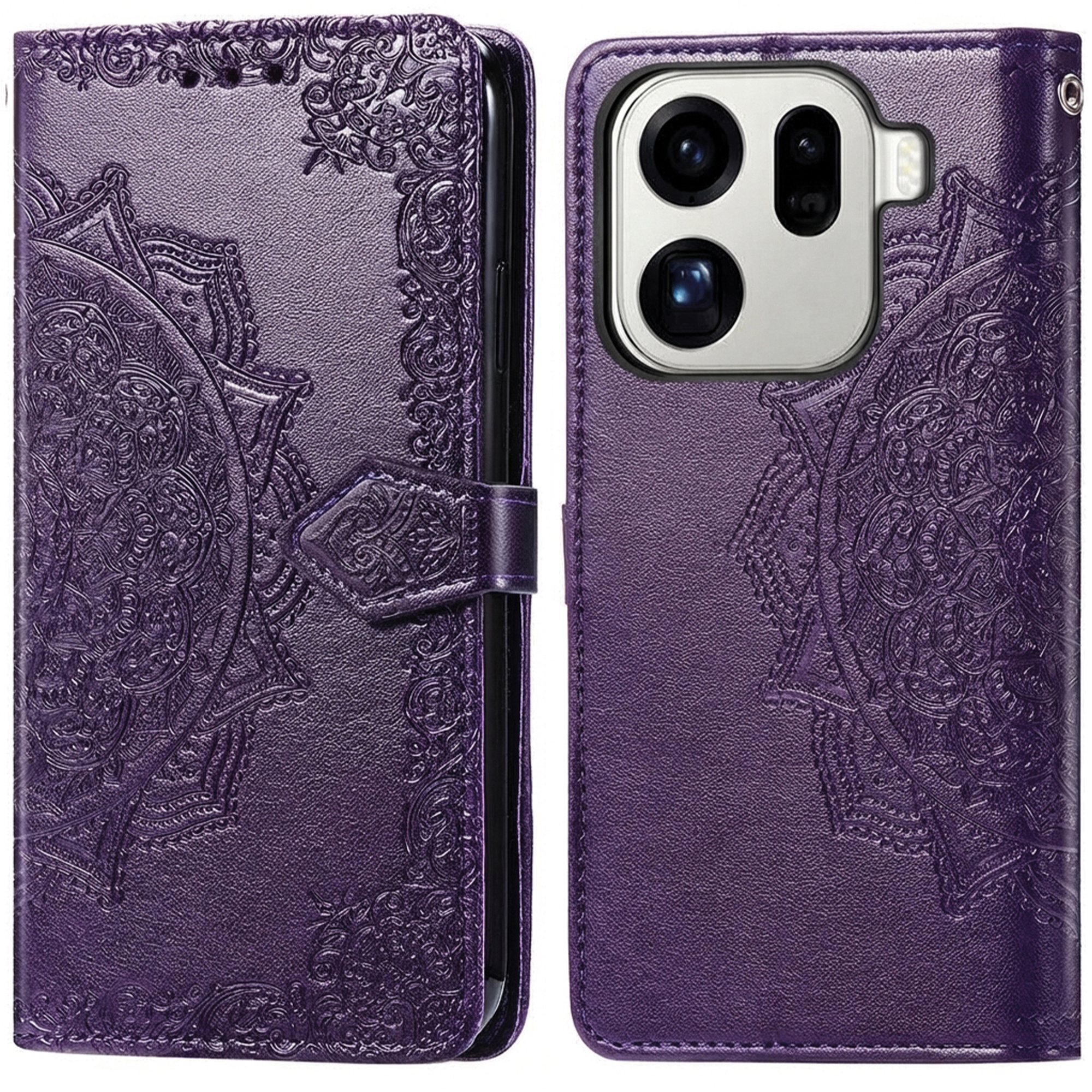 imoshion Mandala Klapphülle für das Oppo Find X9 Pro - Violett