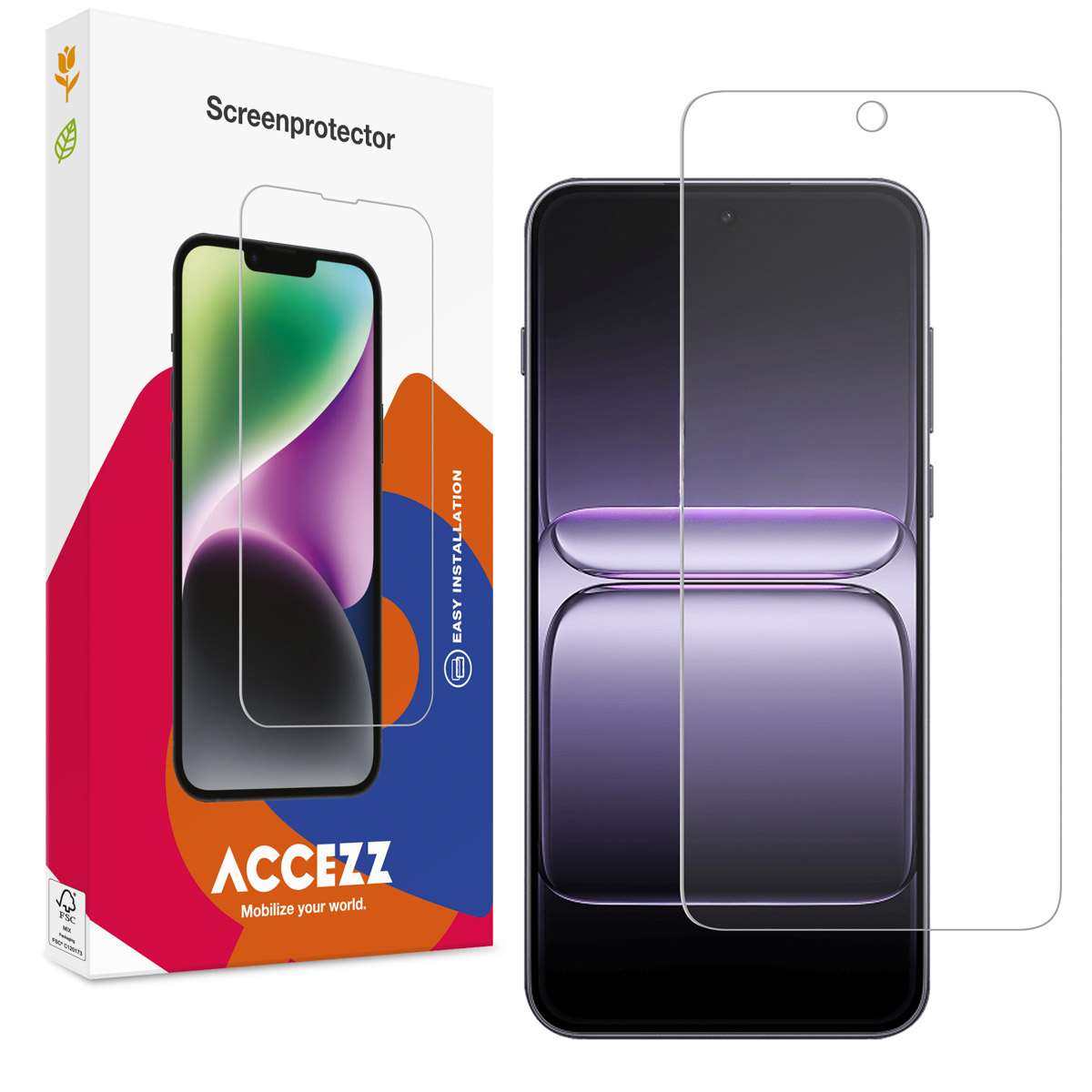 Accezz Screen Protector aus gehärtetem Glas für das OnePlus Nord CE5