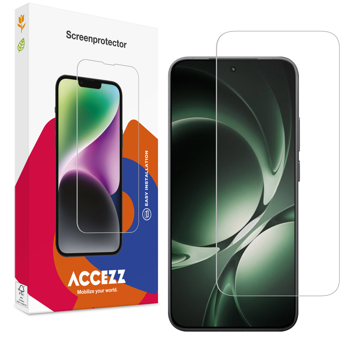 Accezz Screen Protector aus gehärtetem Glas für das Xiaomi 15T / 15T Pro