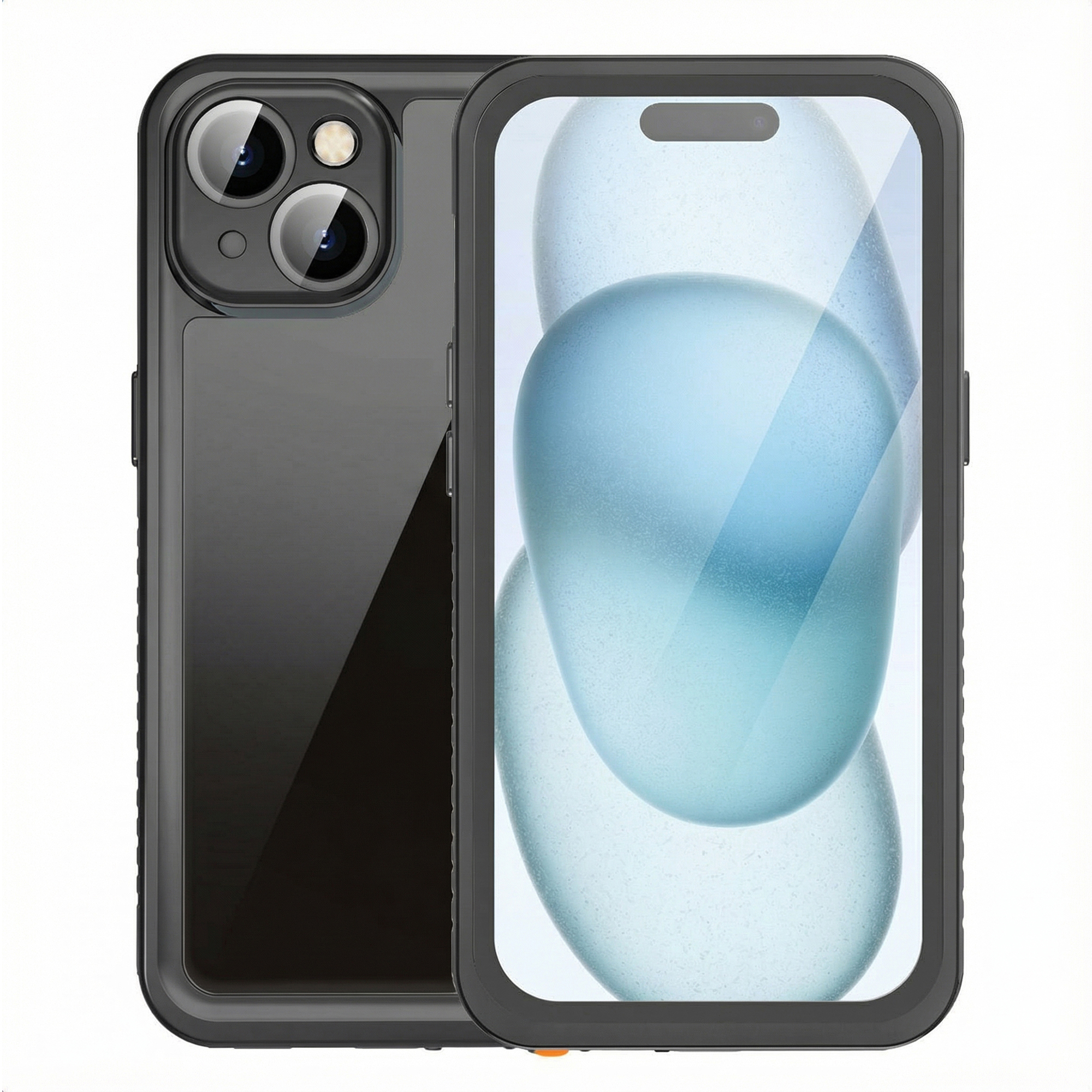 imoshion Wasserdichte 360 Hülle für das Apple iPhone 15 - Schwarz