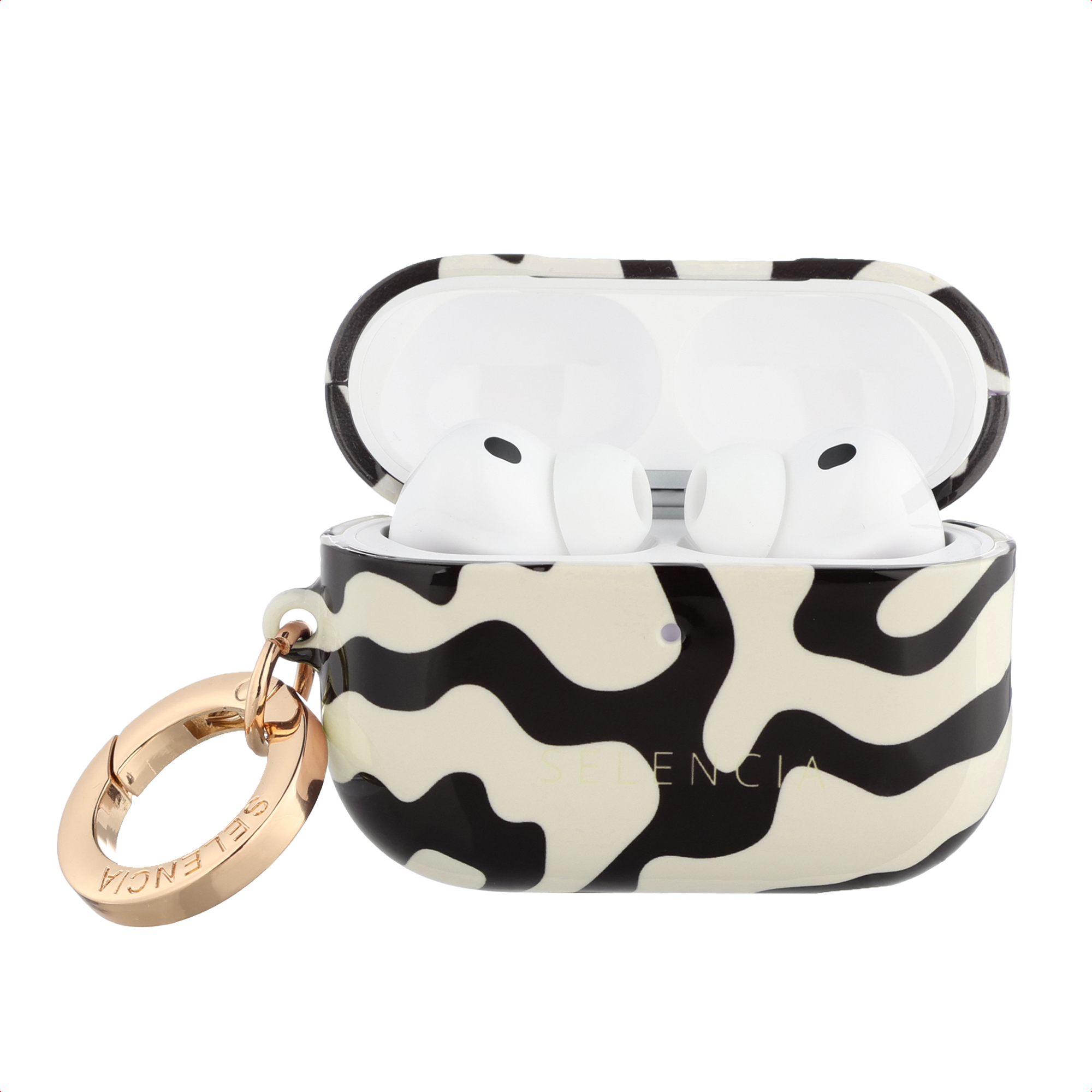 Selencia Vivid Case für das Apple Airpods Pro 3 - Art Wave Black