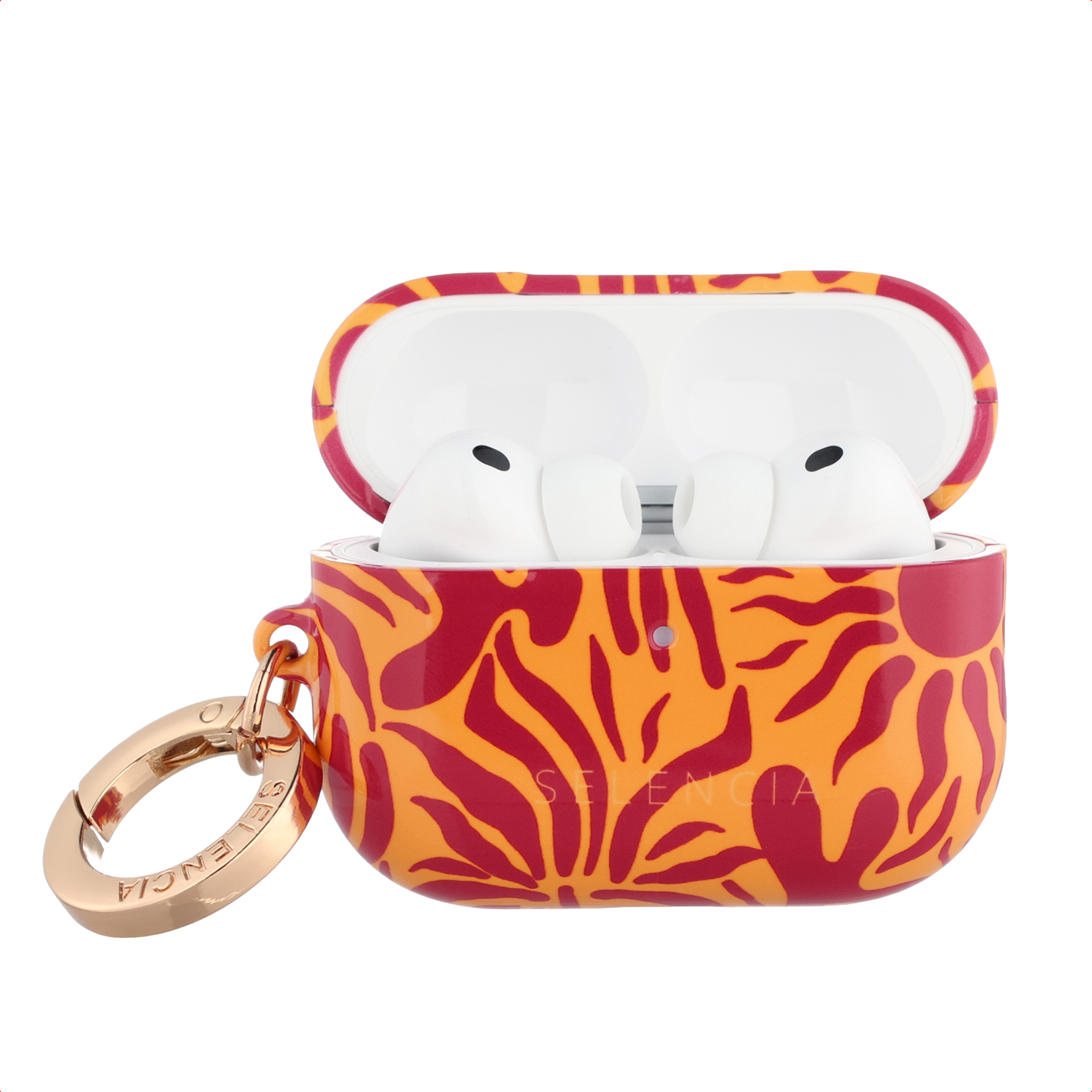 Selencia Vivid Case für das Apple Airpods Pro 3 - Tropical Vibes Apricot