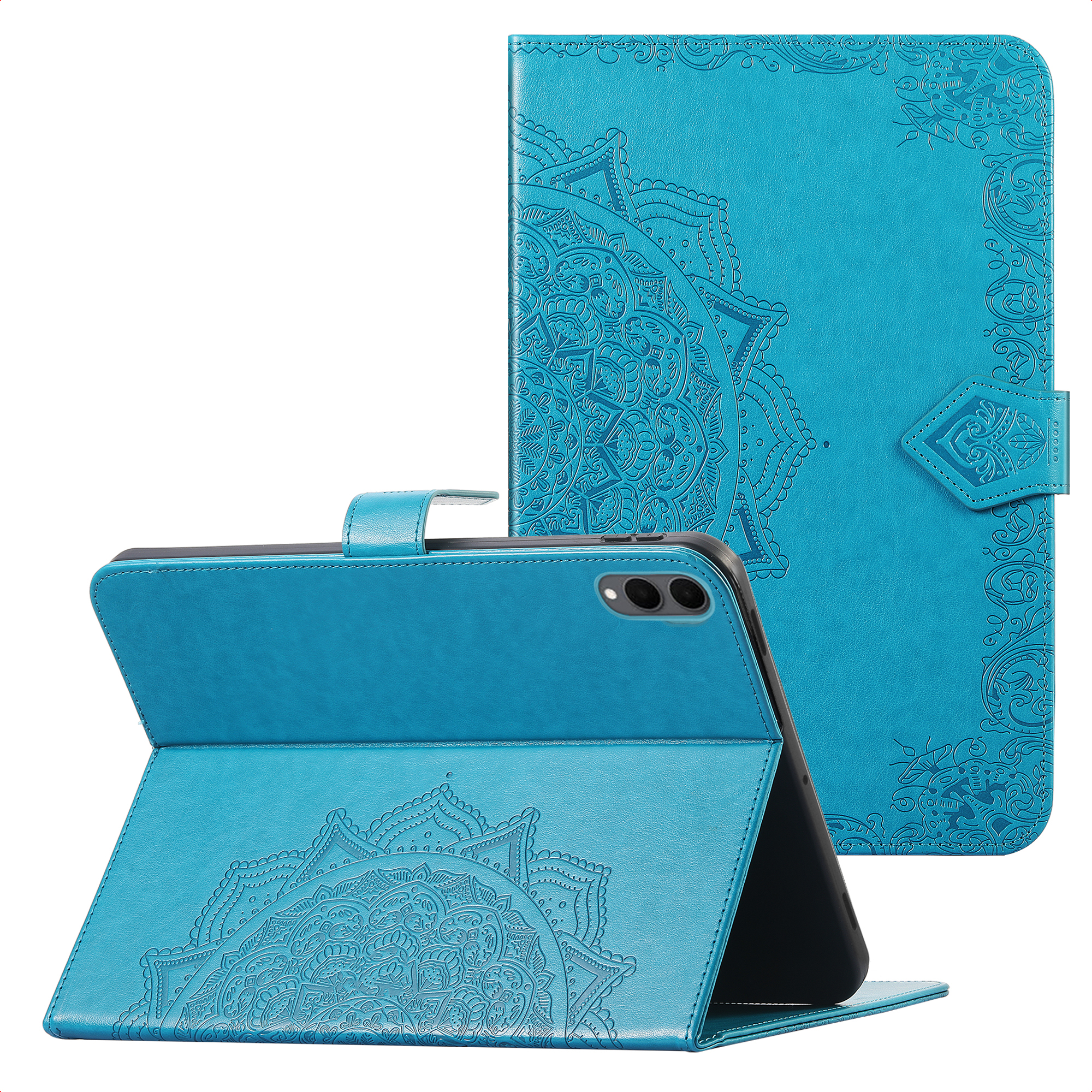imoshion Mandala Klapphülle für das Samsung Galaxy Tab S11 Ultra - Türkis