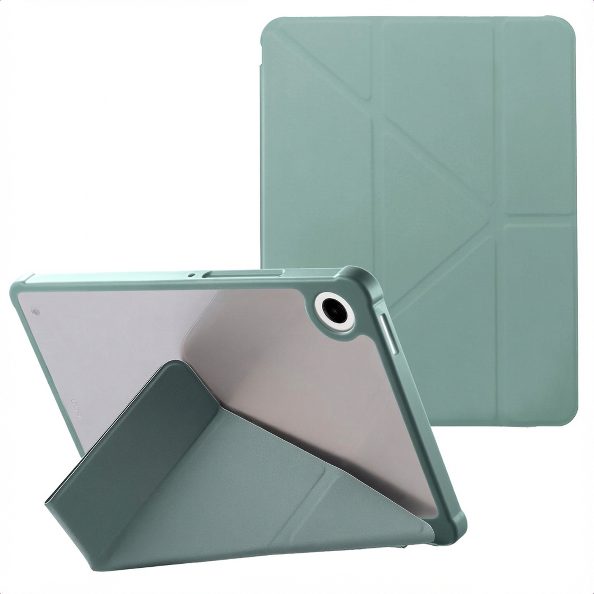 imoshion Origami Klapphülle für das Samsung Galaxy Tab A11 - Dunkelgrün