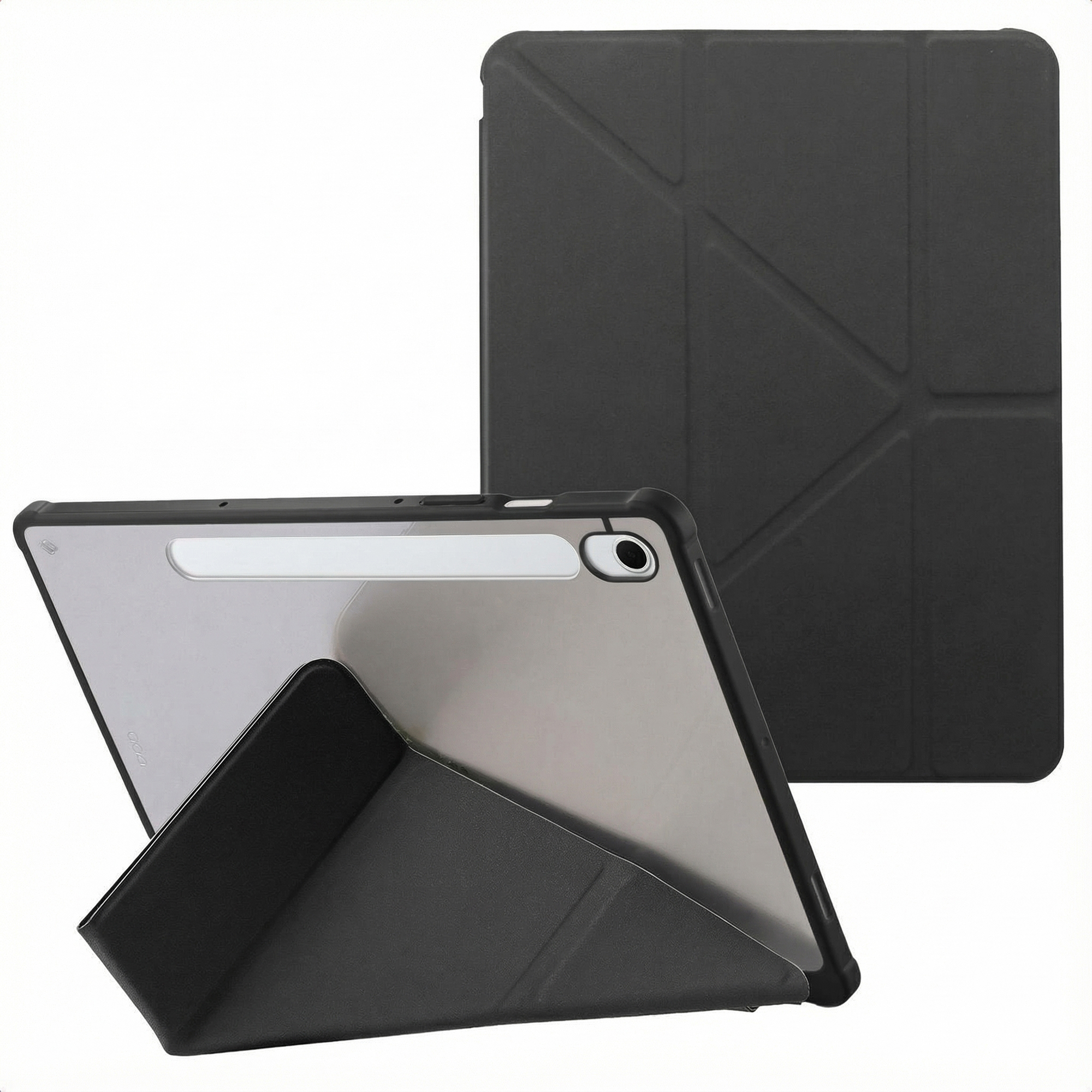 imoshion Origami Klapphülle für das Samsung Galaxy Tab S9 11.0 Zoll / S10 Lite / S10 FE / S9 FE 10.9 Zoll - Schwarz