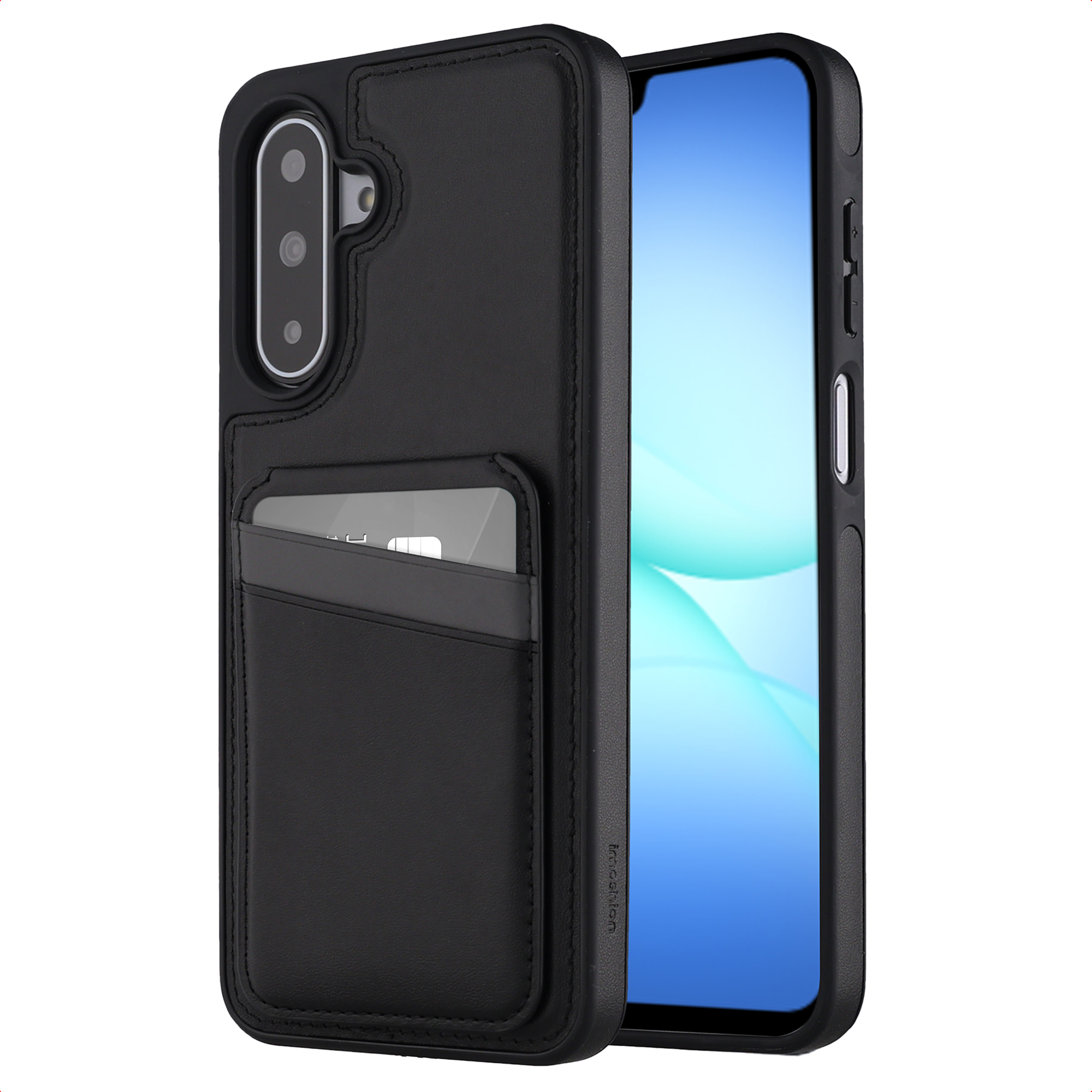 imoshion Backcover mit Kartenfach und Ständer für das Samsung Galaxy A17 (5G) / (4G) - Schwarz