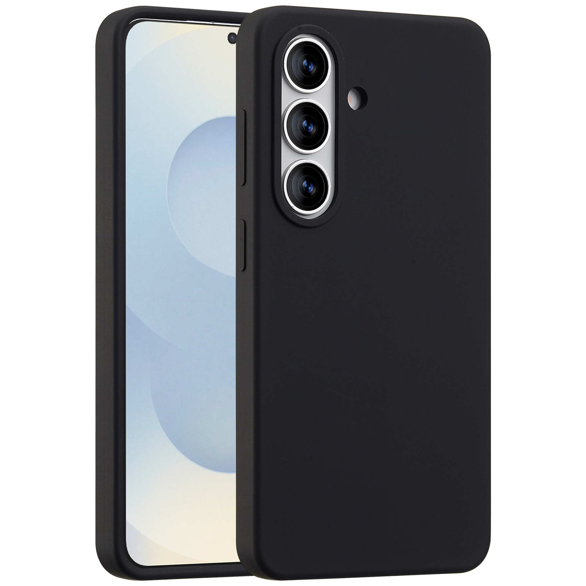 Accezz Liquid Silikoncase mit MagSafe für das Samsung Galaxy S26 - Schwarz