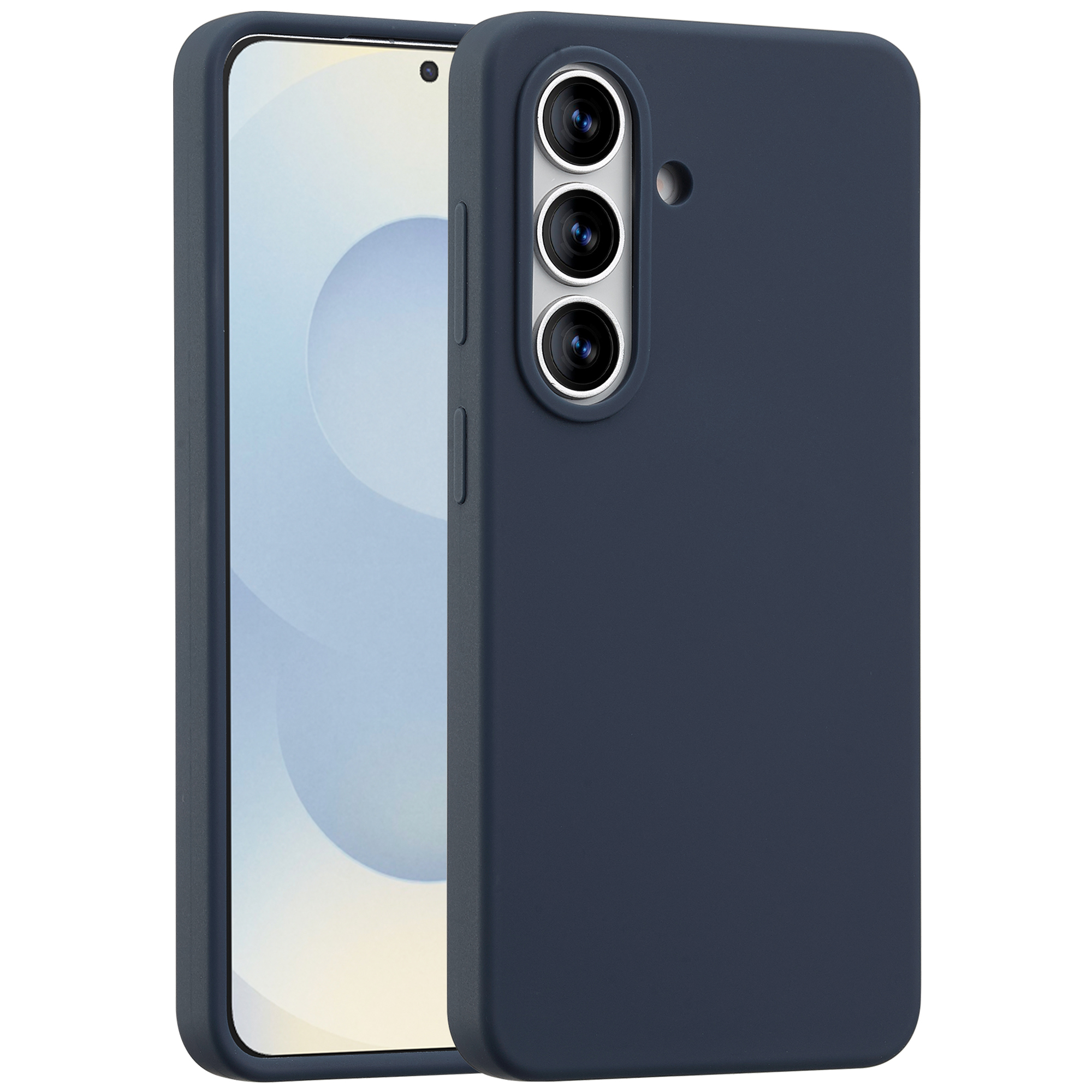 Accezz Liquid Silikoncase mit MagSafe für das Samsung Galaxy S26 - Dunkelblau