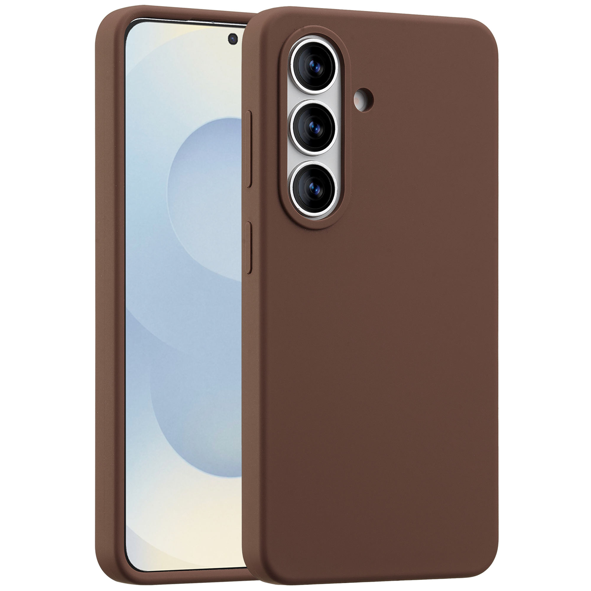 Accezz Liquid Silikoncase mit MagSafe für das Samsung Galaxy S26 - New Tea Brown