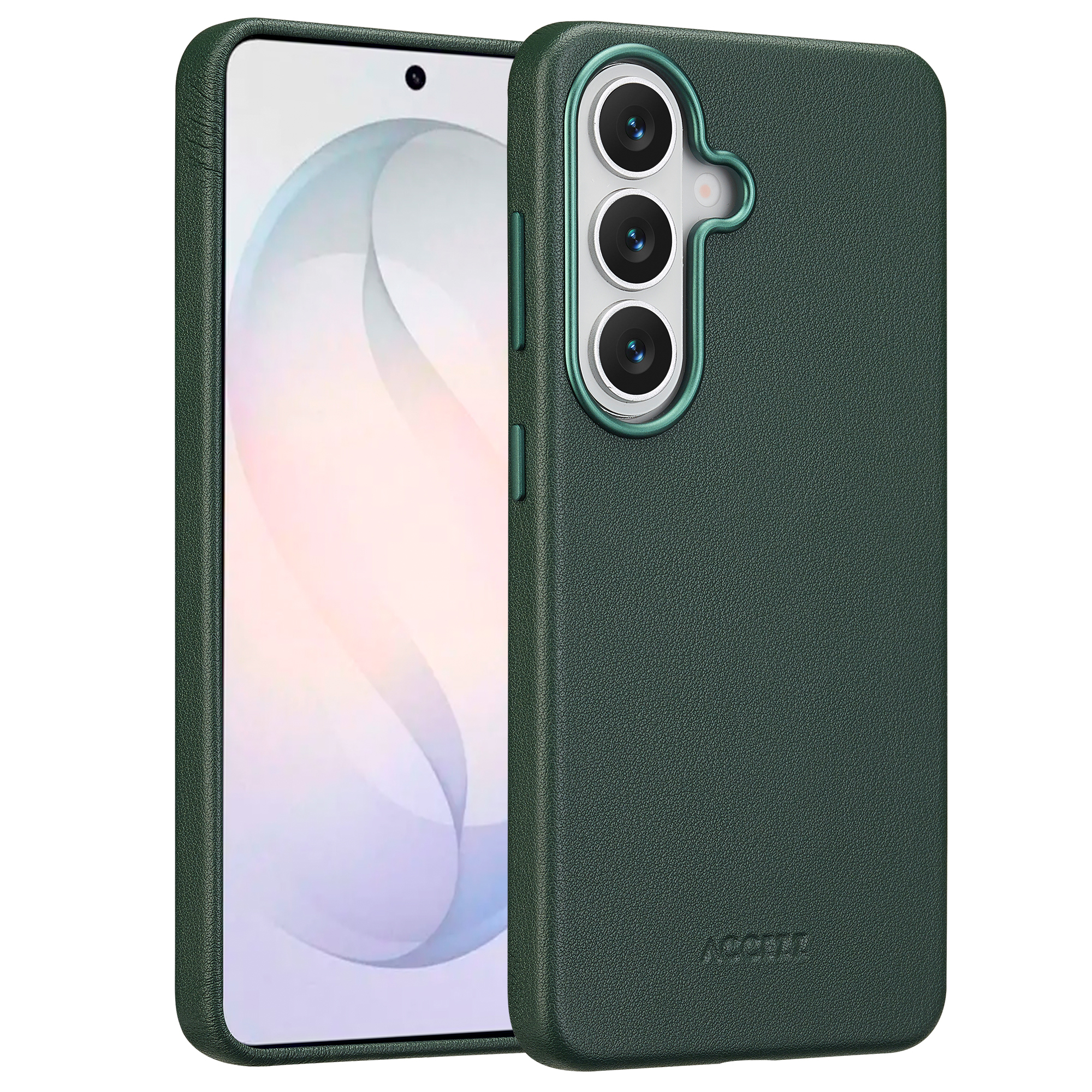 Accezz MagSafe Leather Backcover für das Samsung Galaxy S26 - Cedar Green