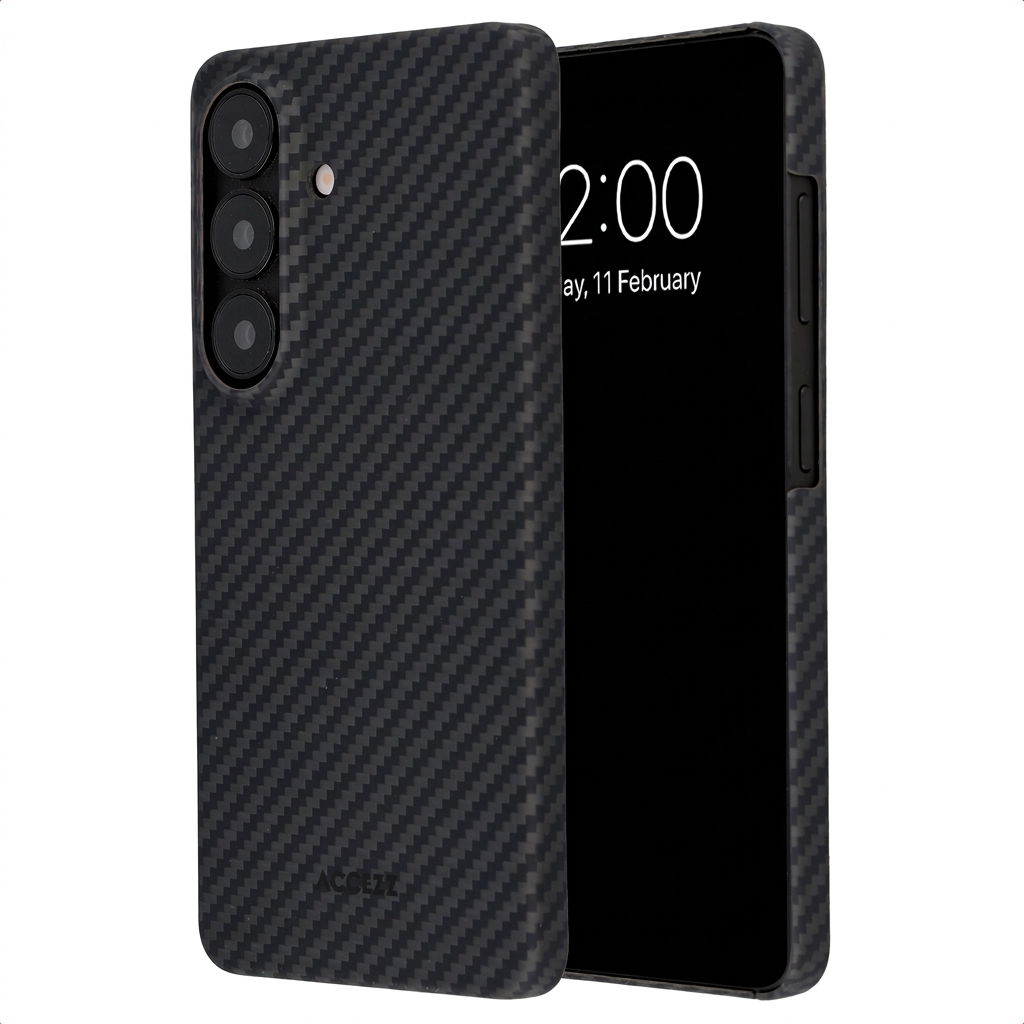 Accezz MagSafe Kevlar® Hülle für das Samsung Galaxy S26 - Schwarz