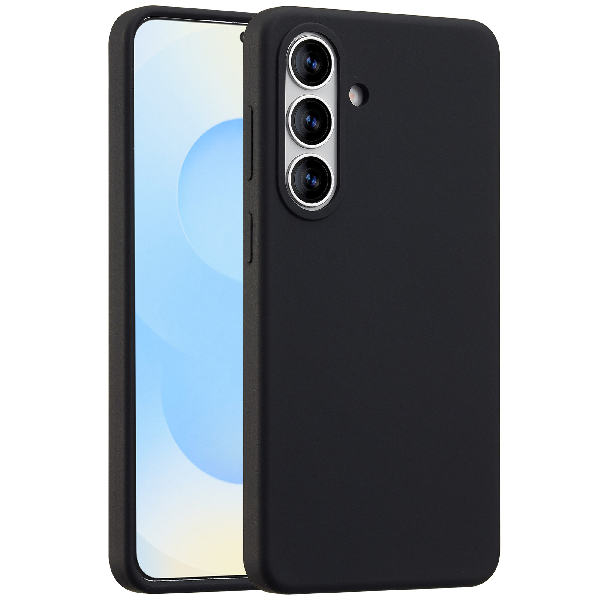 Accezz Liquid Silikoncase mit MagSafe für das Samsung Galaxy S26 Plus - Schwarz
