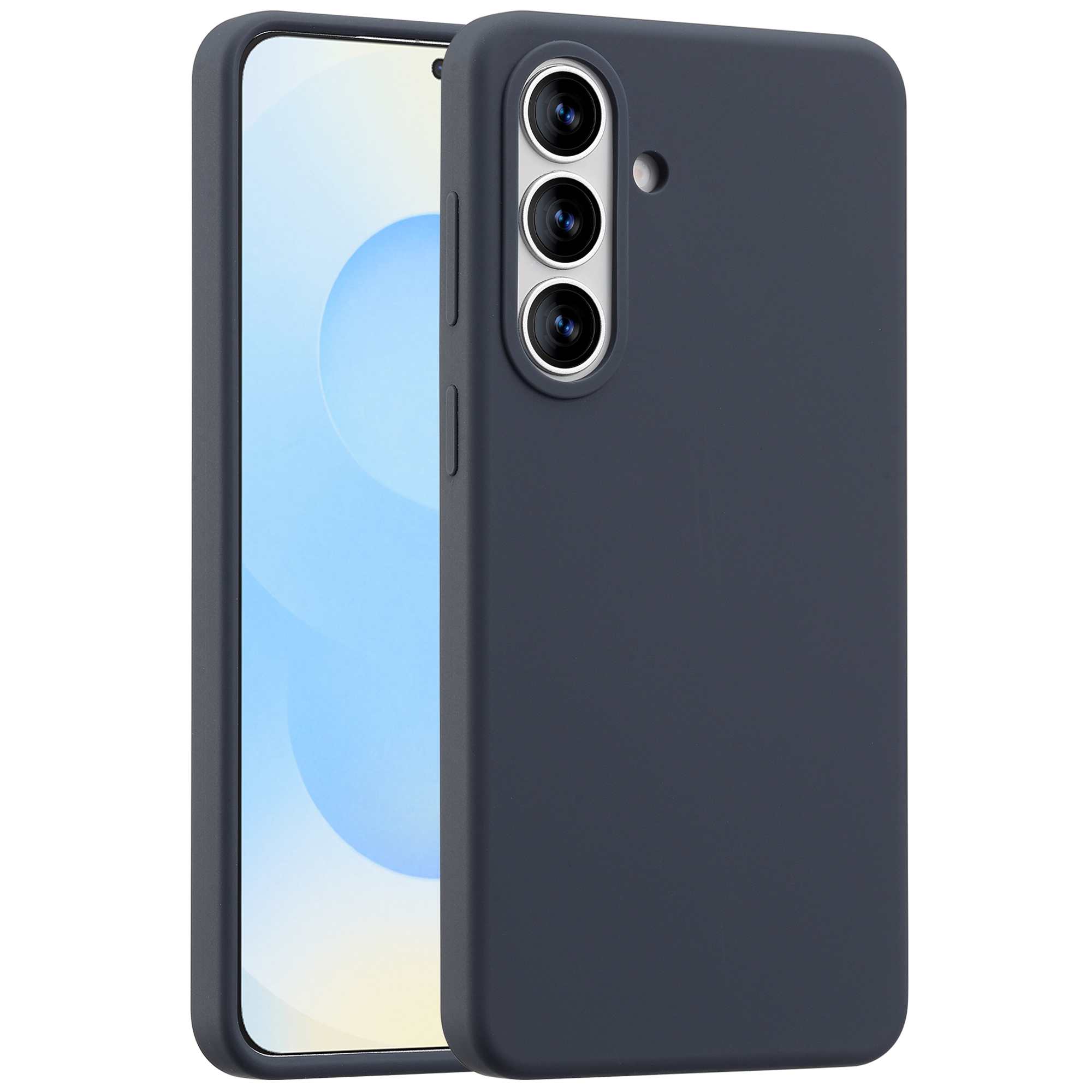 Accezz Liquid Silikoncase mit MagSafe für das Samsung Galaxy S26 Plus - Dunkelblau