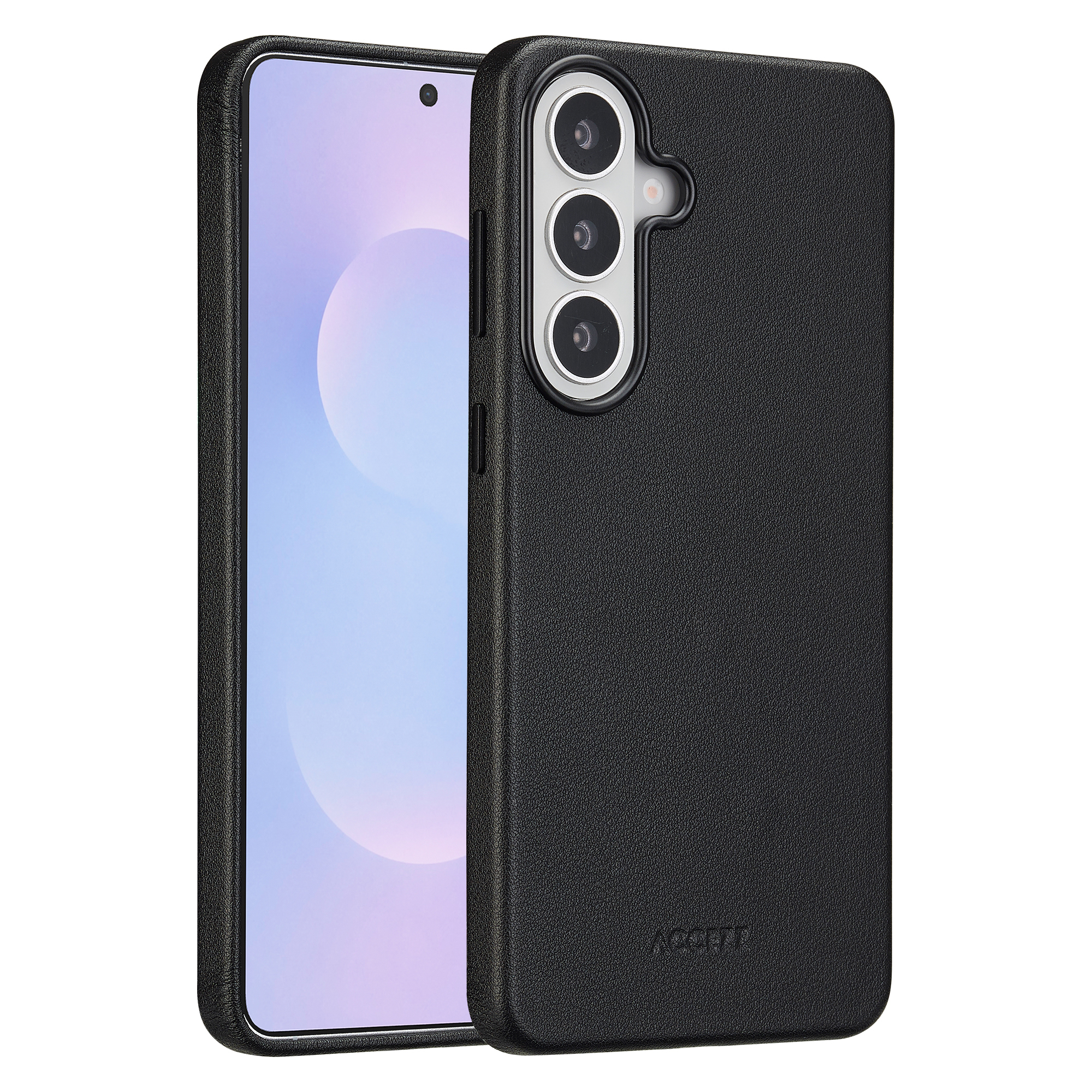 Accezz MagSafe Leather Backcover für das Samsung Galaxy S26 Plus - Onyx Black