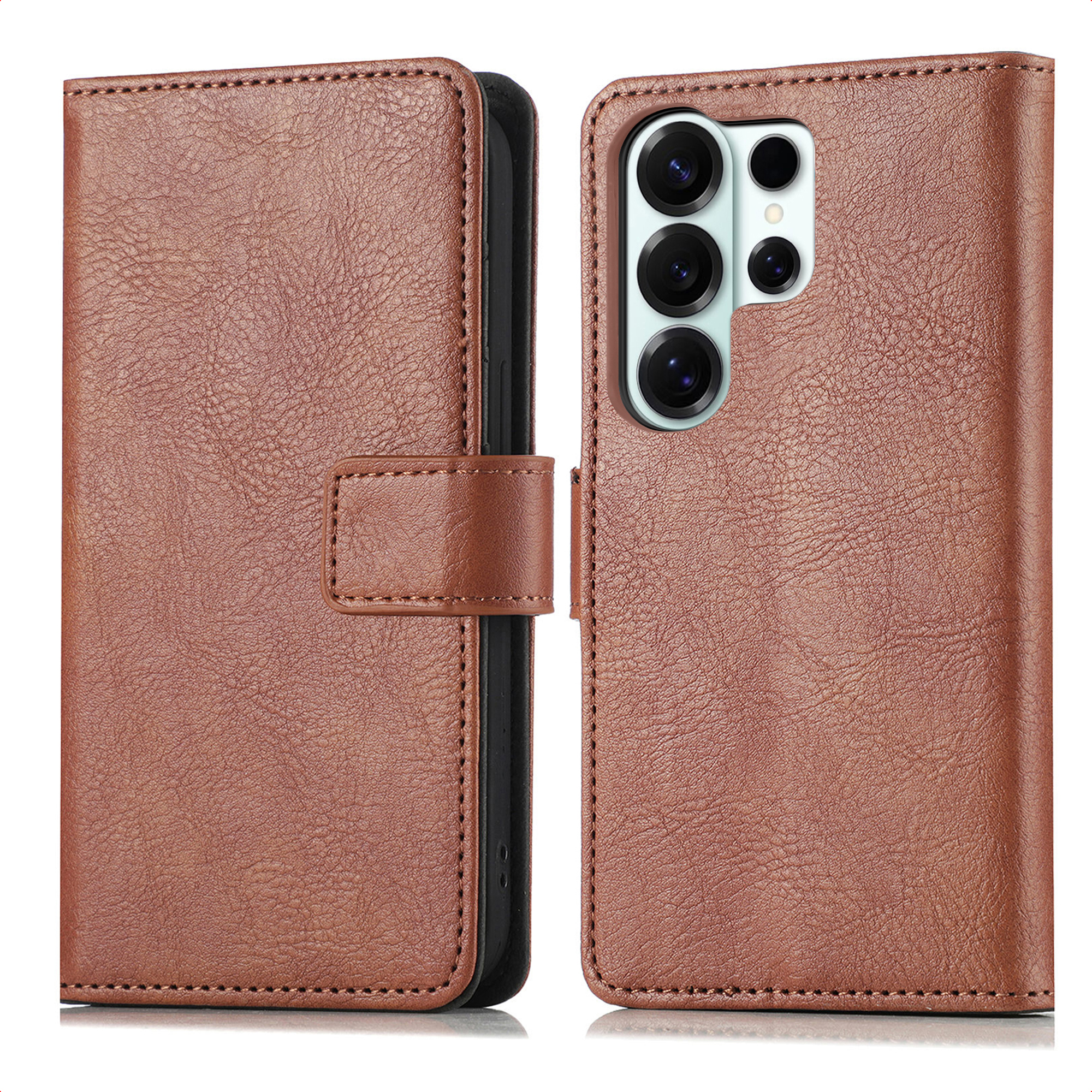 imoshion Luxuriöse Klapphülle für das Samsung Galaxy S26 Ultra - Braun