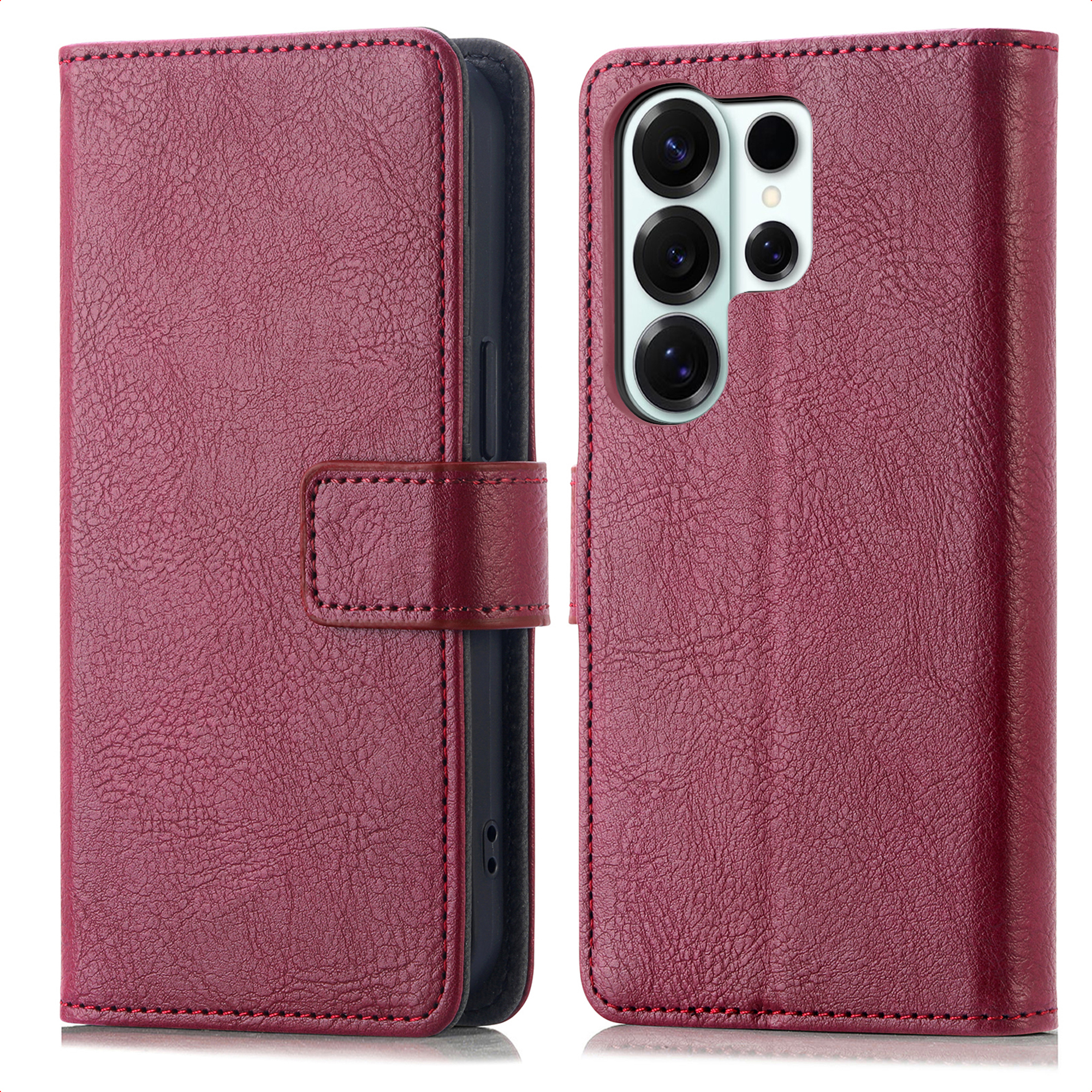 imoshion Luxuriöse Klapphülle für das Samsung Galaxy S26 Ultra - Bordeaux