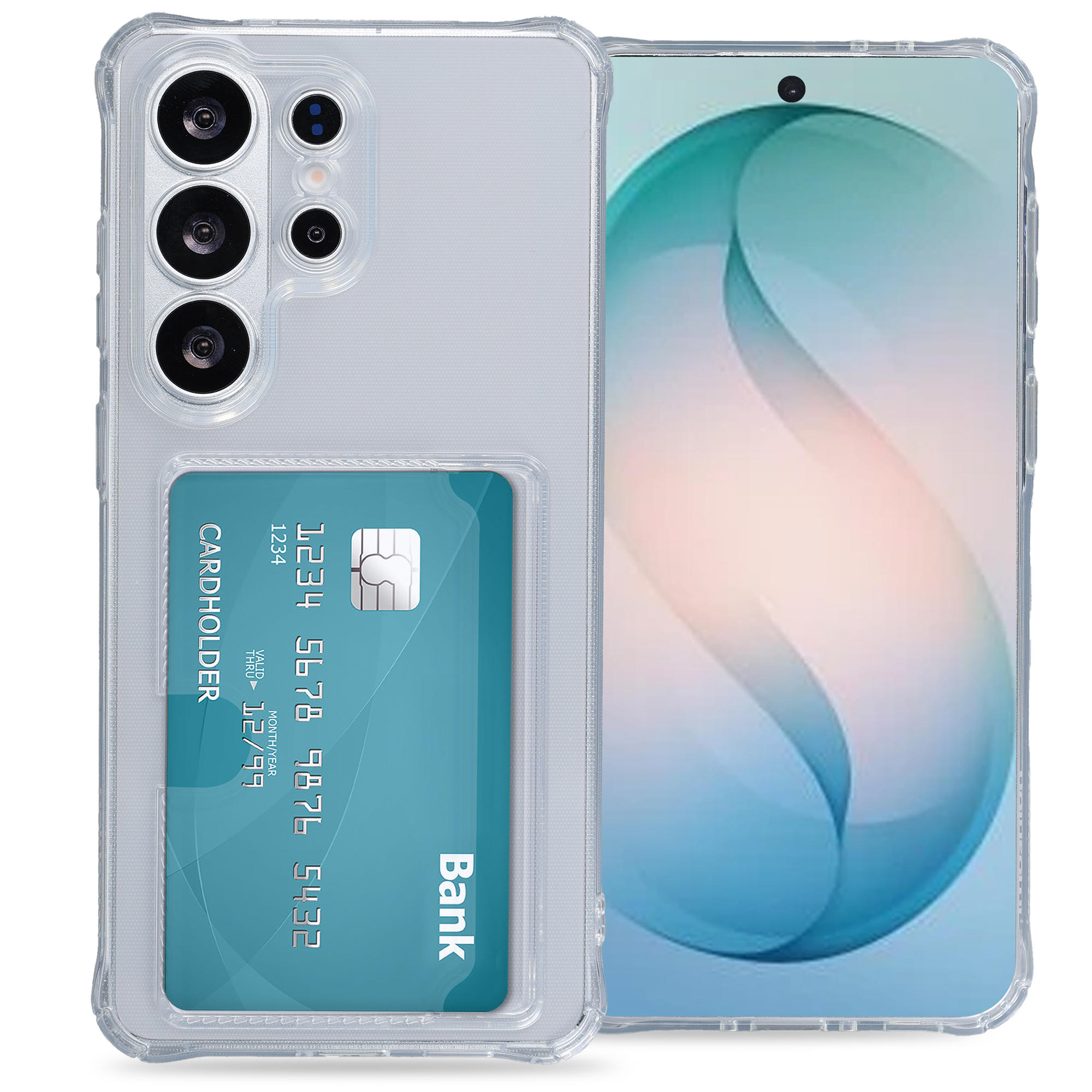 imoshion Soft Case Back Cover mit Kartenhalter für das Samsung Galaxy S26 Ultra - Transparent