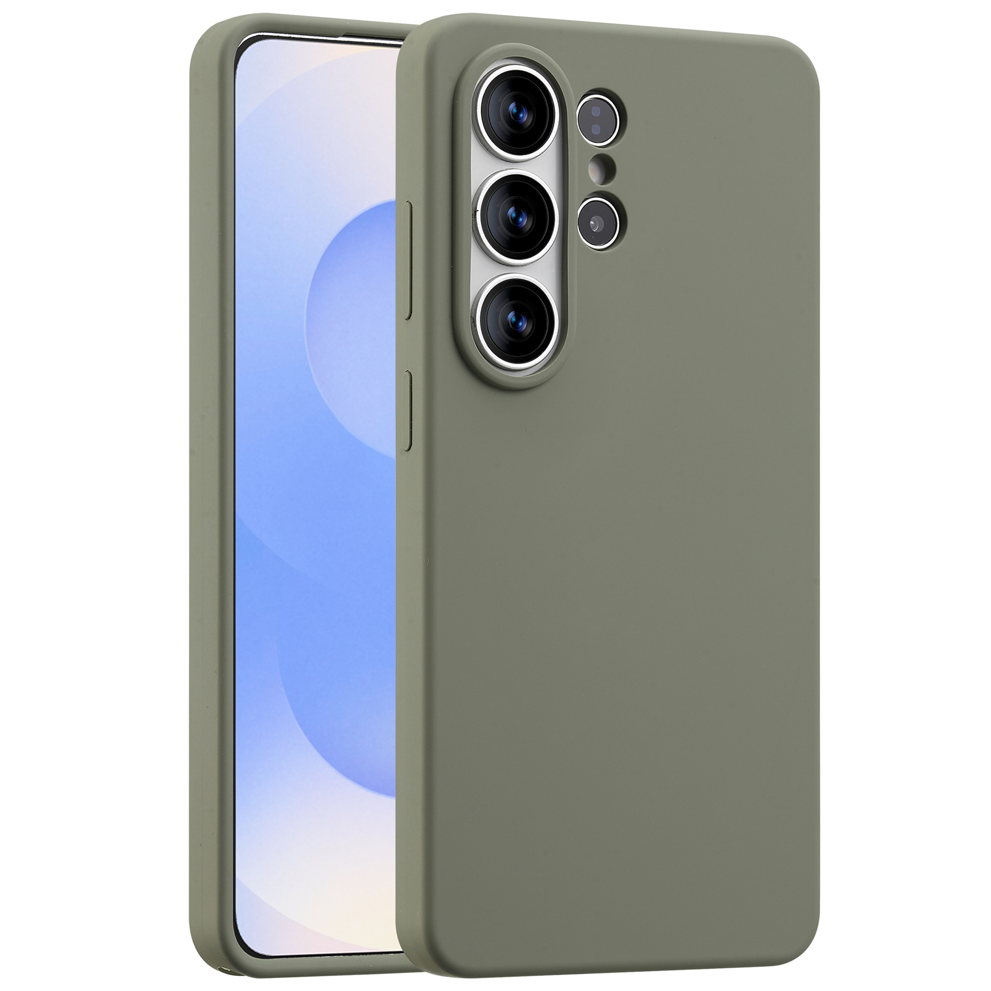 Accezz Liquid Silikoncase mit MagSafe für das Samsung Galaxy S26 Ultra - Cooper Green