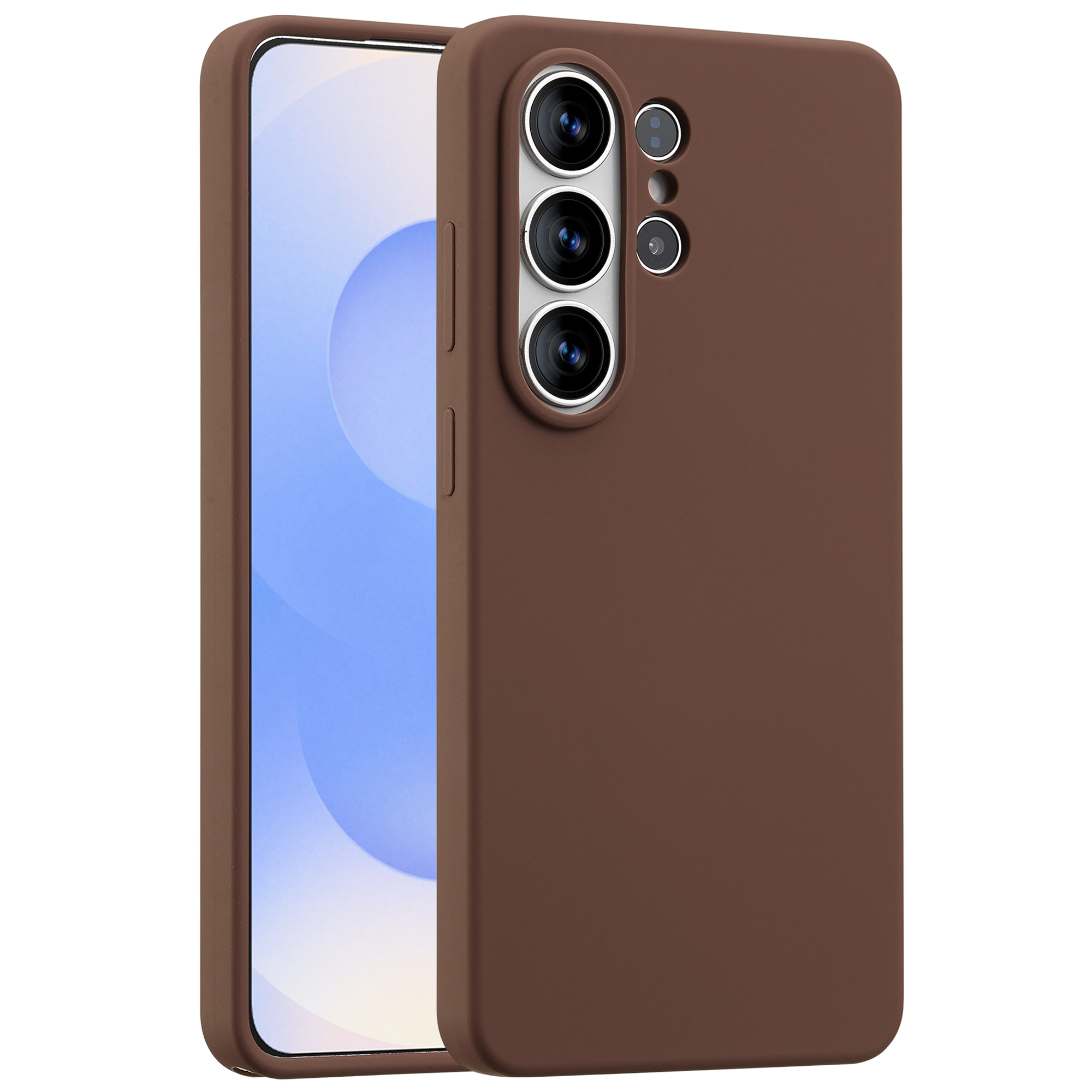 Accezz Liquid Silikoncase mit MagSafe für das Samsung Galaxy S26 Ultra - New Tea Brown