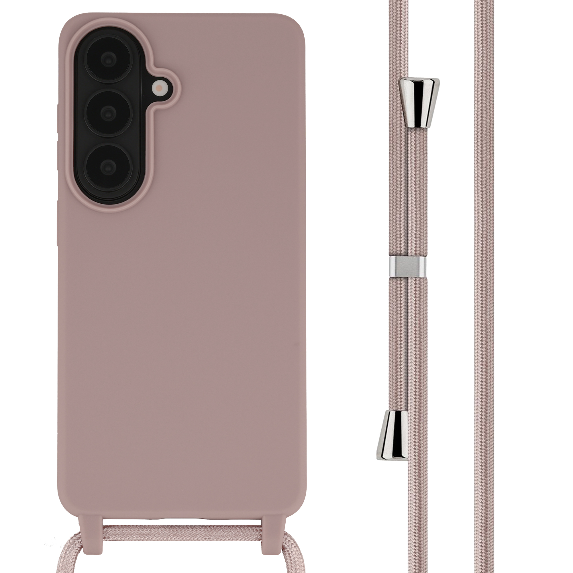 imoshion SilikonHülle mit Band für das Samsung Galaxy S26 - Sand Pink