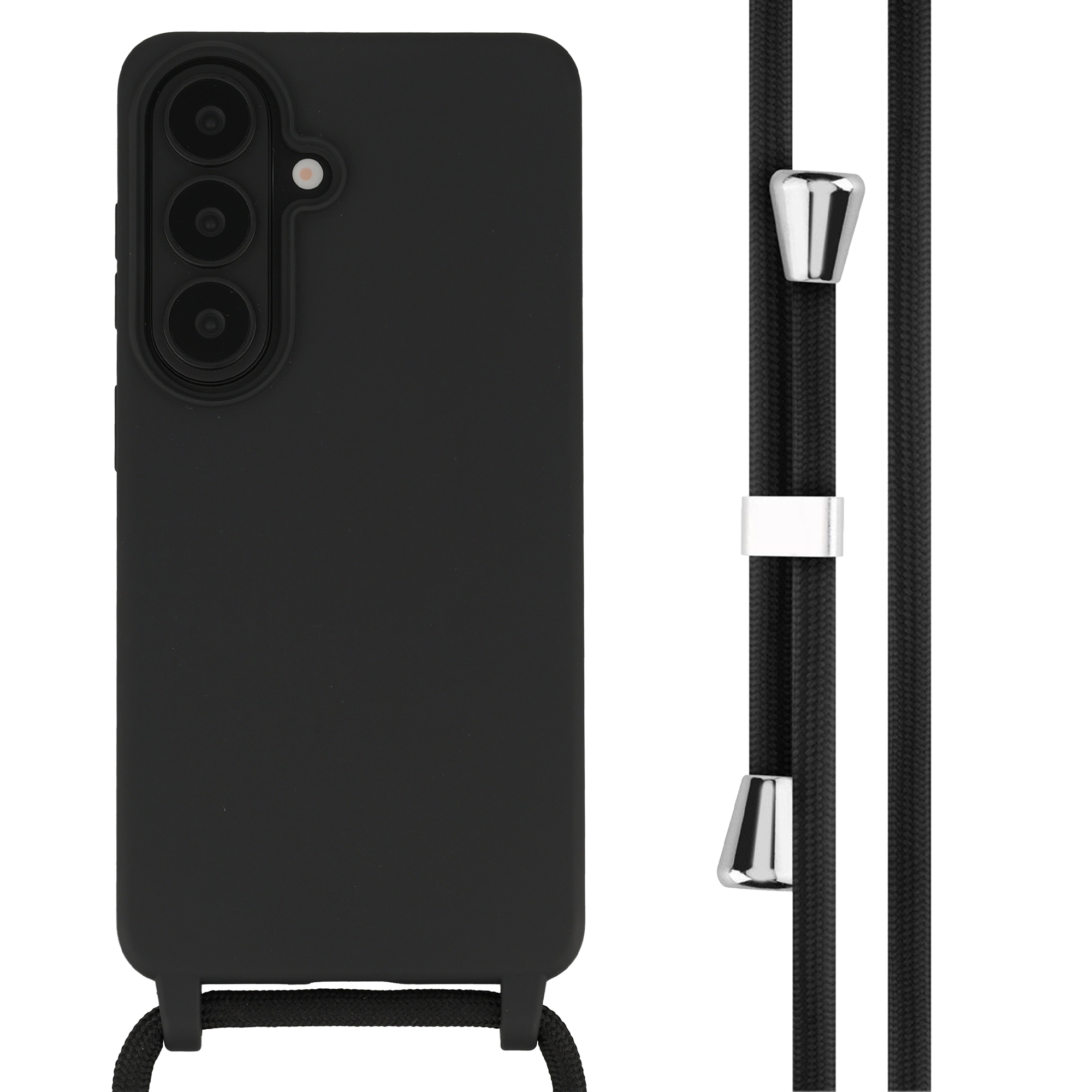 imoshion SilikonHülle mit Band für das Samsung Galaxy S26 Plus - Schwarz