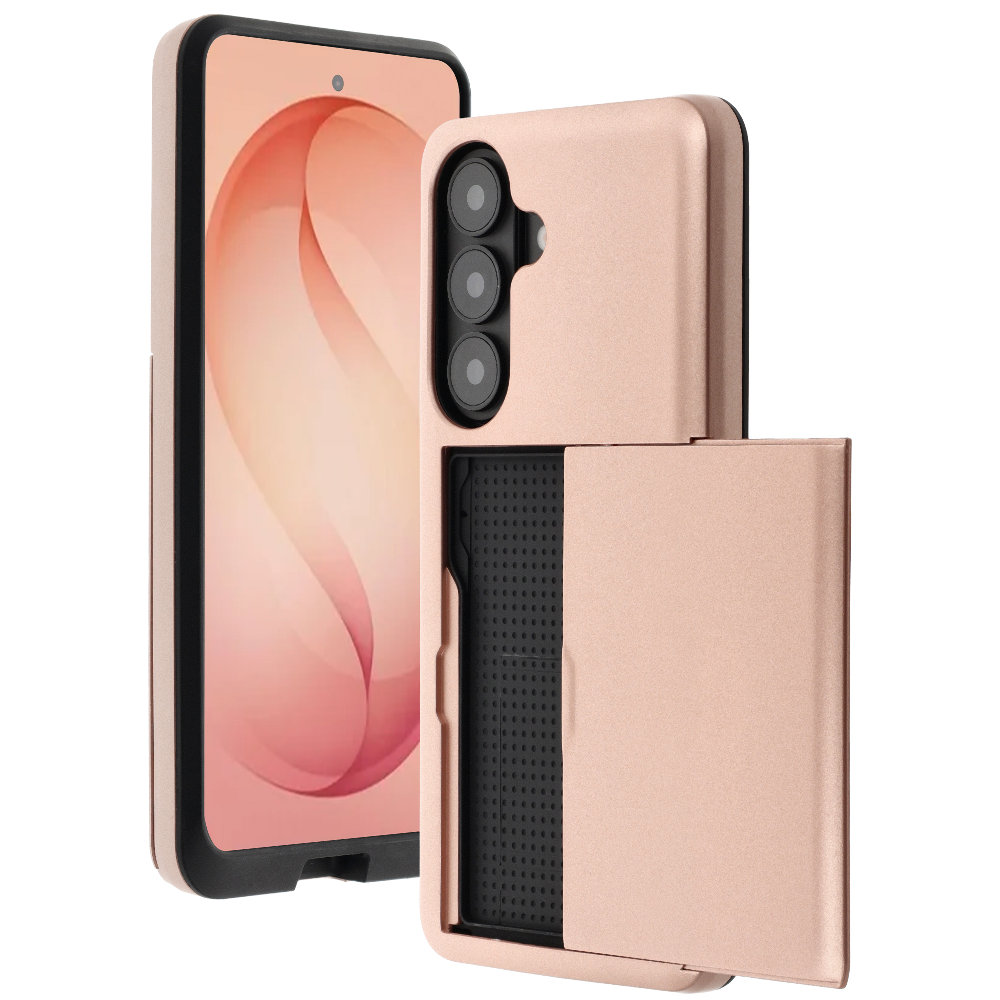 imoshion Backcover mit Kartenfach für das Samsung Galaxy S26 Plus - Rose Gold
