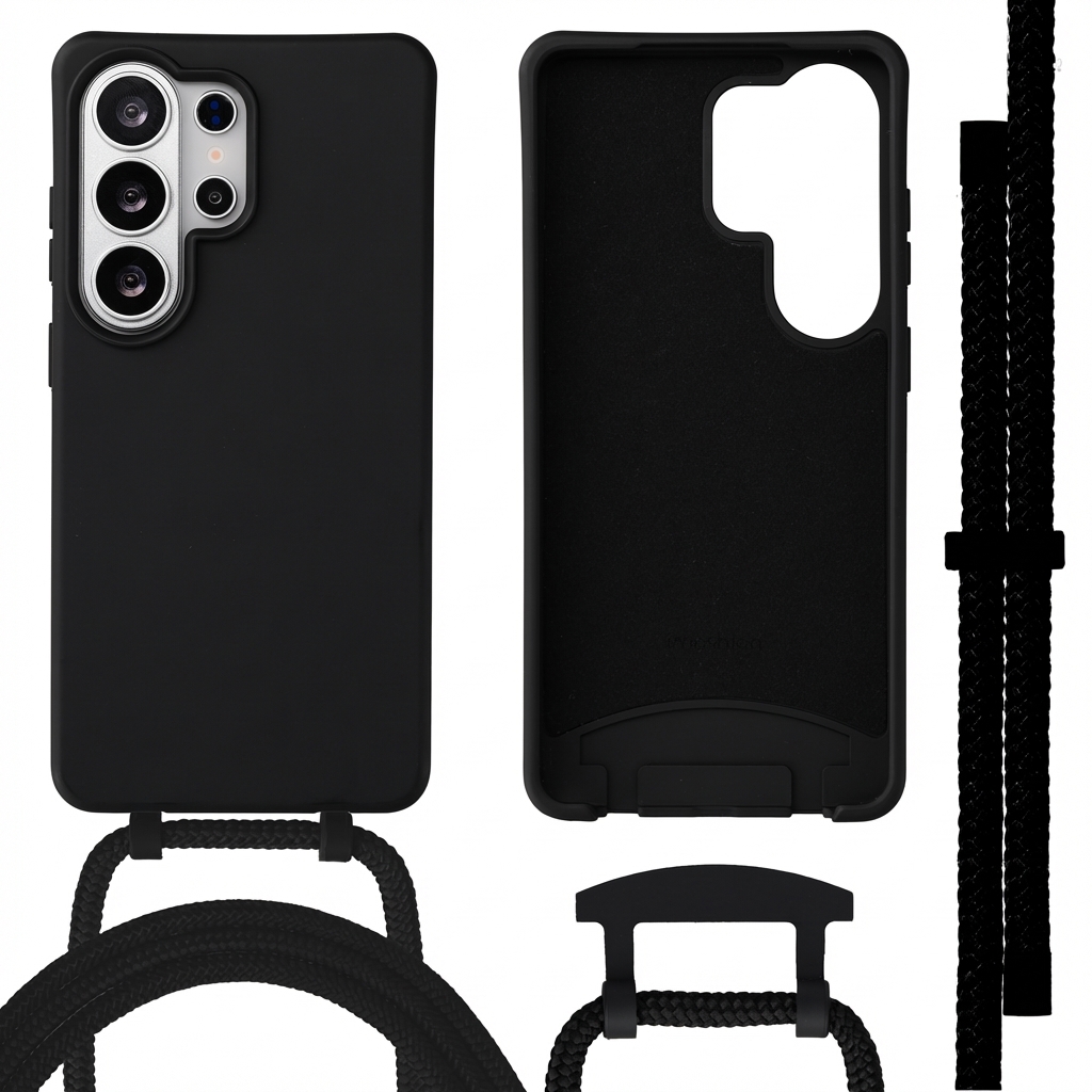 imoshion Color Backcover mit abnehmbarem Handykette und MagSafe für das Samsung Galaxy S26 Ultra - Schwarz