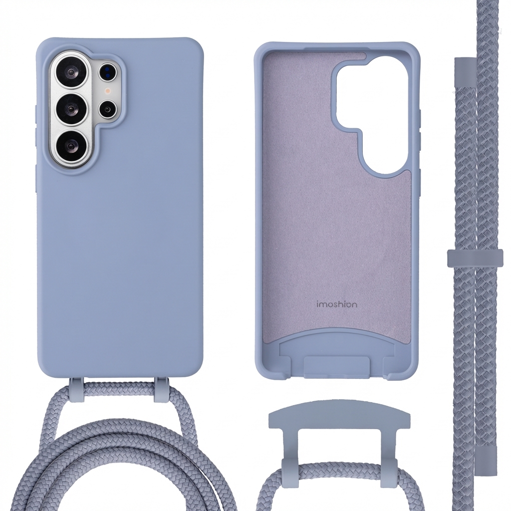imoshion Color Backcover mit abnehmbarem Handykette und MagSafe für das Samsung Galaxy S26 Ultra - Ash Blue