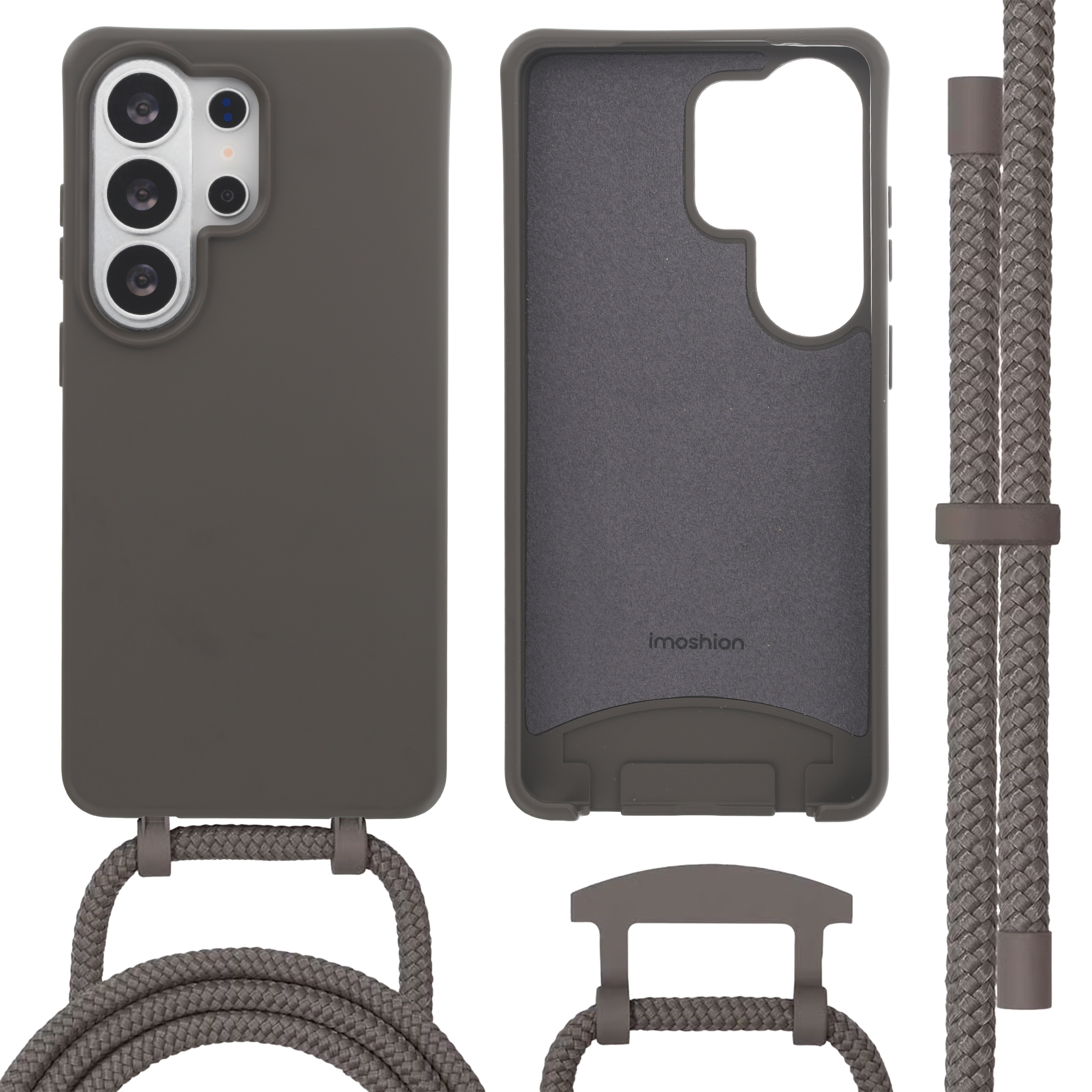 imoshion Color Backcover mit abnehmbarem Handykette und MagSafe für das Samsung Galaxy S26 Ultra - Black Coffee