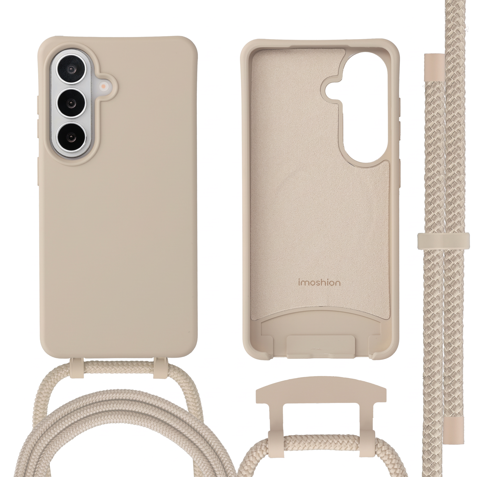 imoshion Color Backcover mit abnehmbarem Handykette und MagSafe für das Samsung Galaxy S26 - Nude