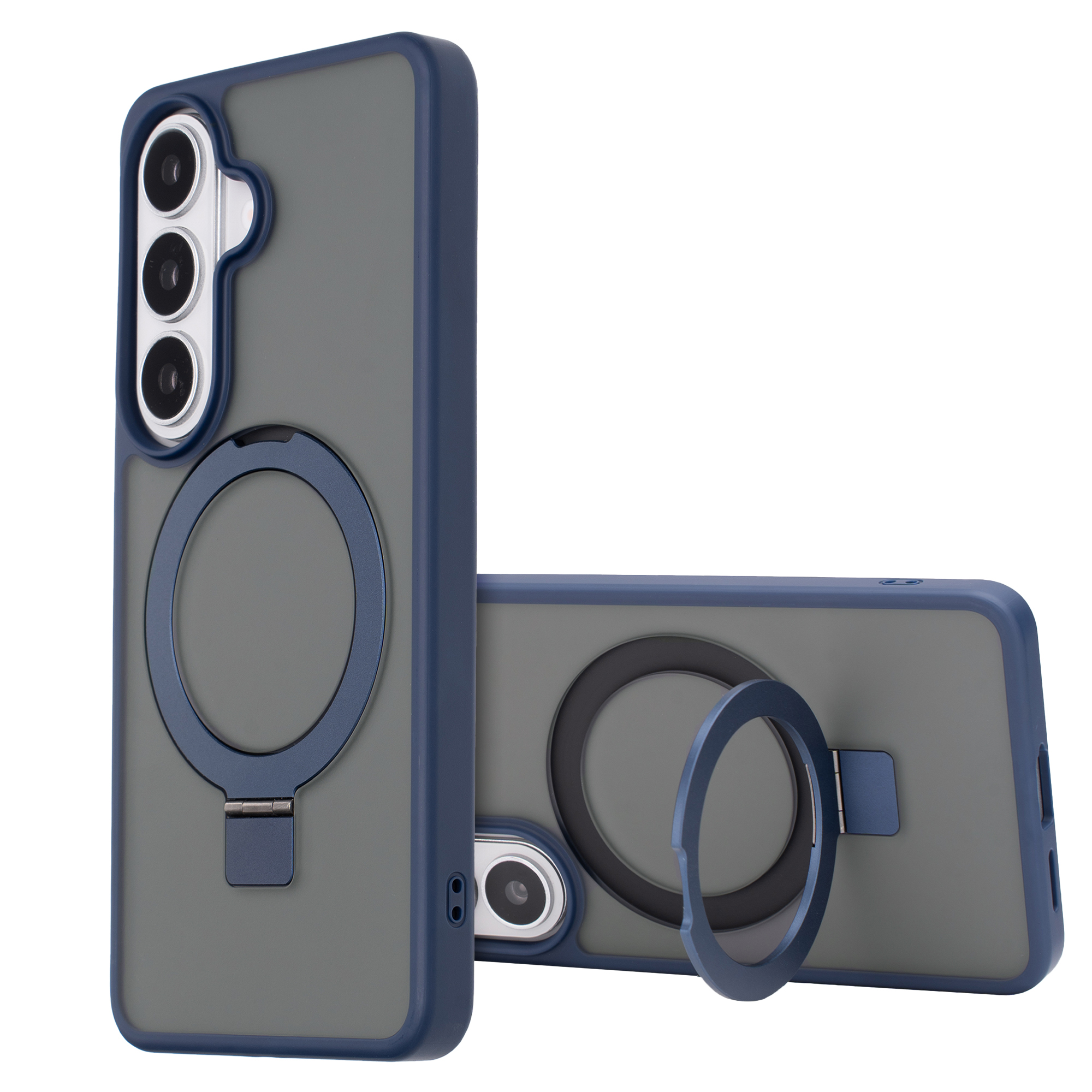 Accezz Ring Stand Backcover mit MagSafe für das Samsung Galaxy S26 - Blau