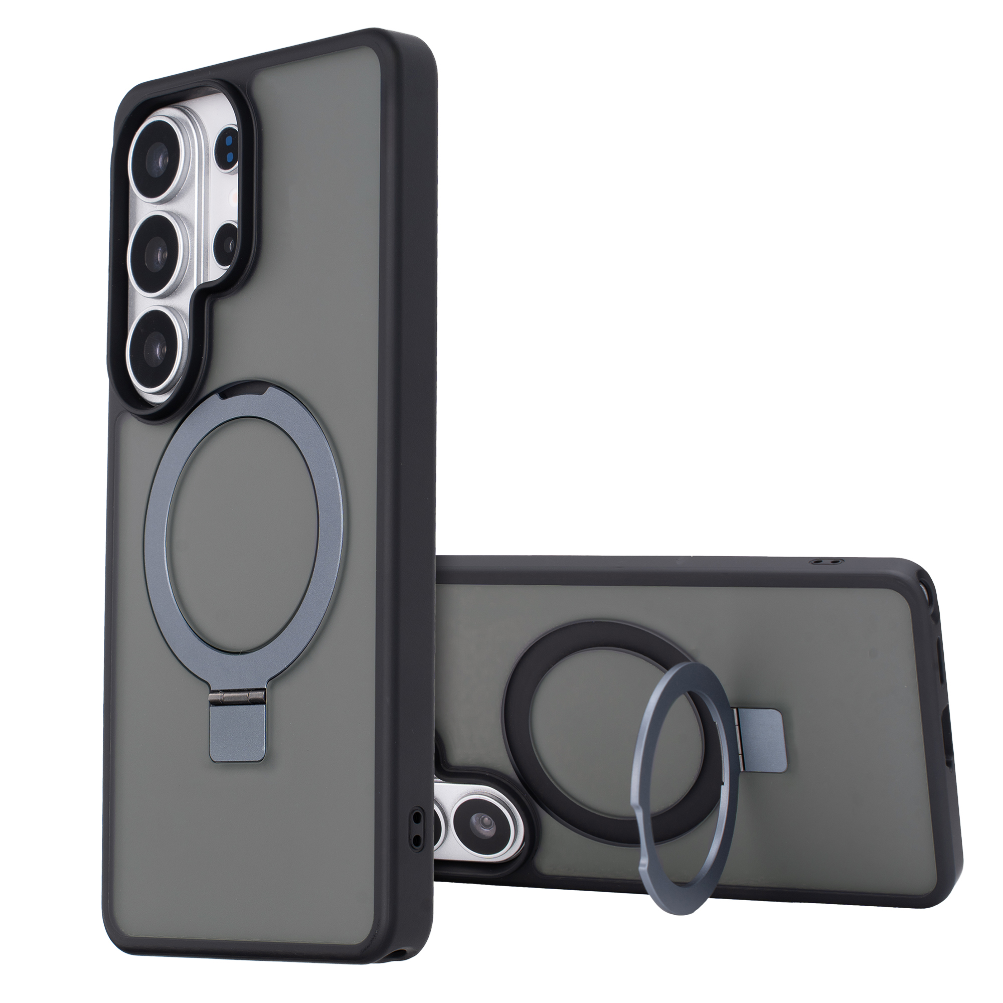Accezz Ring Stand Backcover mit MagSafe für das Samsung Galaxy S26 Ultra - Schwarz