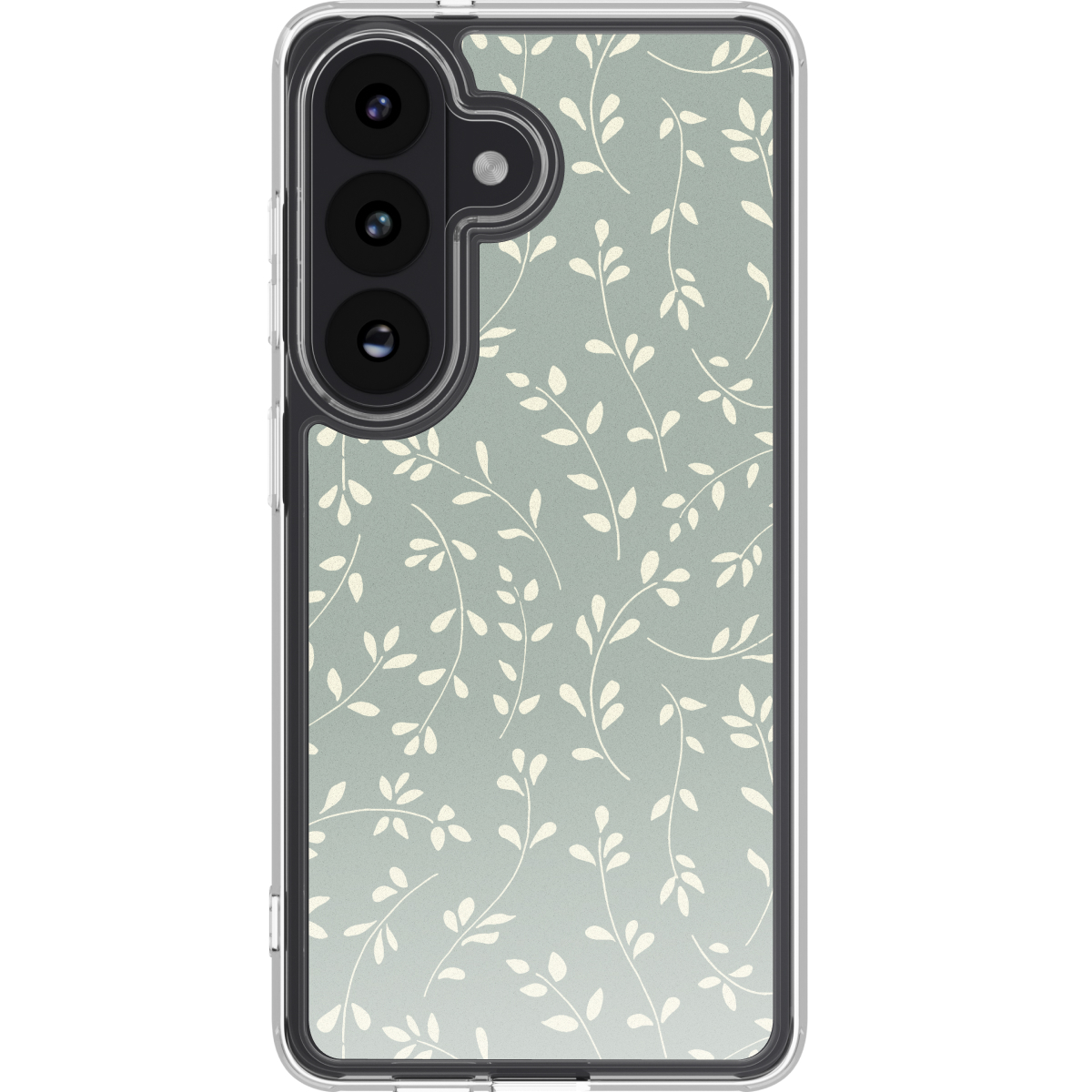 imoshion Design Hülle für das Samsung Galaxy S26 - Smoke Green Flowers