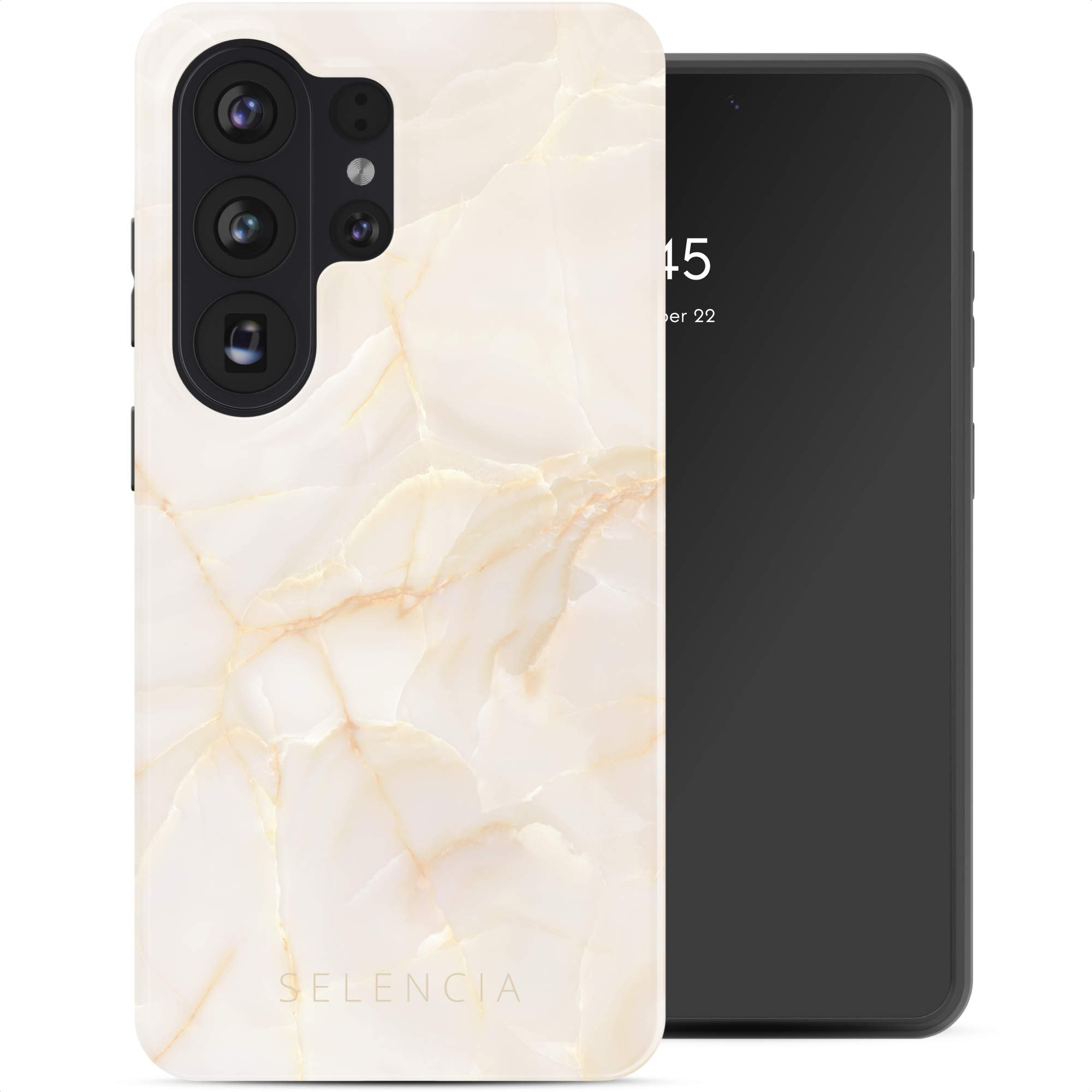 Selencia Vivid Rückabdeckung mit MagSafe für das Samsung Galaxy S26 Ultra - Golden Beige Marble