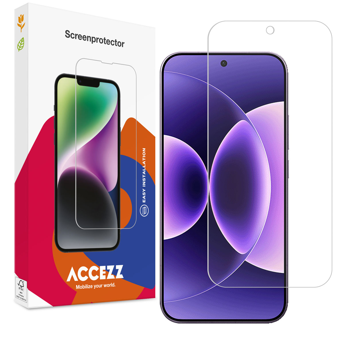 Accezz Screen Protector aus gehärtetem Glas für das Xiaomi 17 Ultra