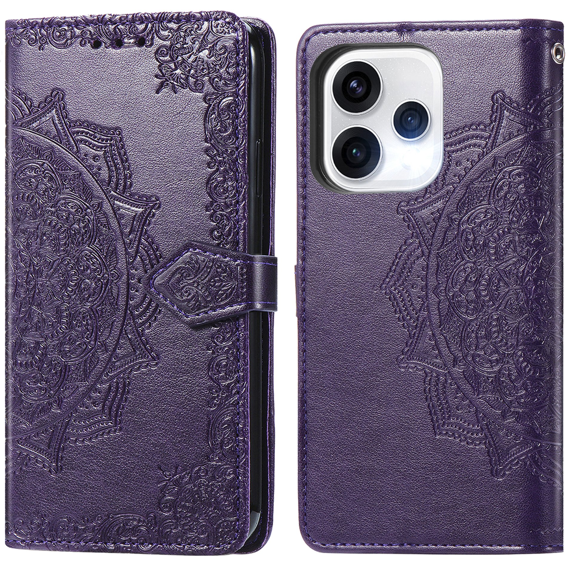 imoshion Mandala Klapphülle für das Oppo Reno15 (5G) - Violett