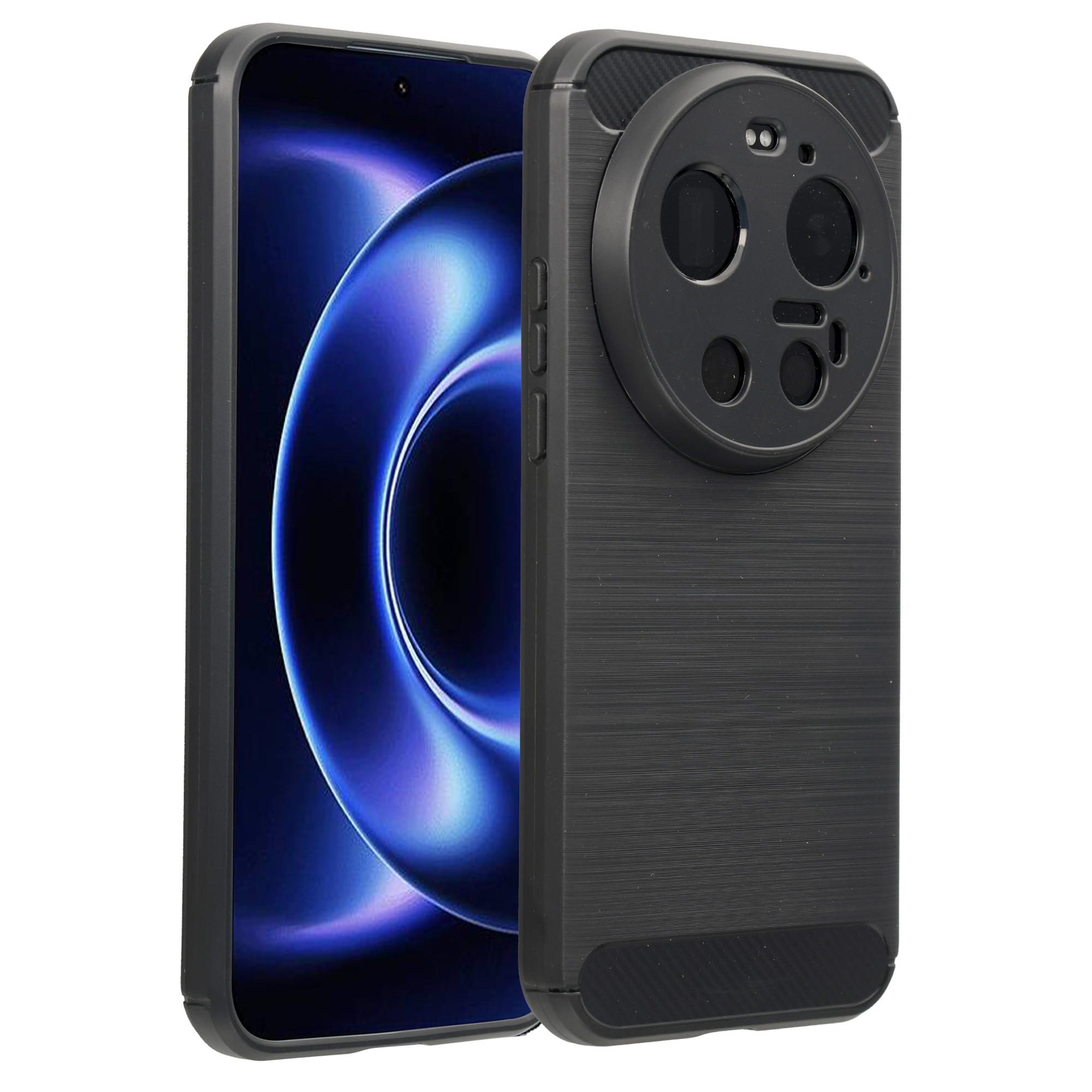 imoshion Brushed Back Cover für das Xiaomi 17 Ultra - Schwarz