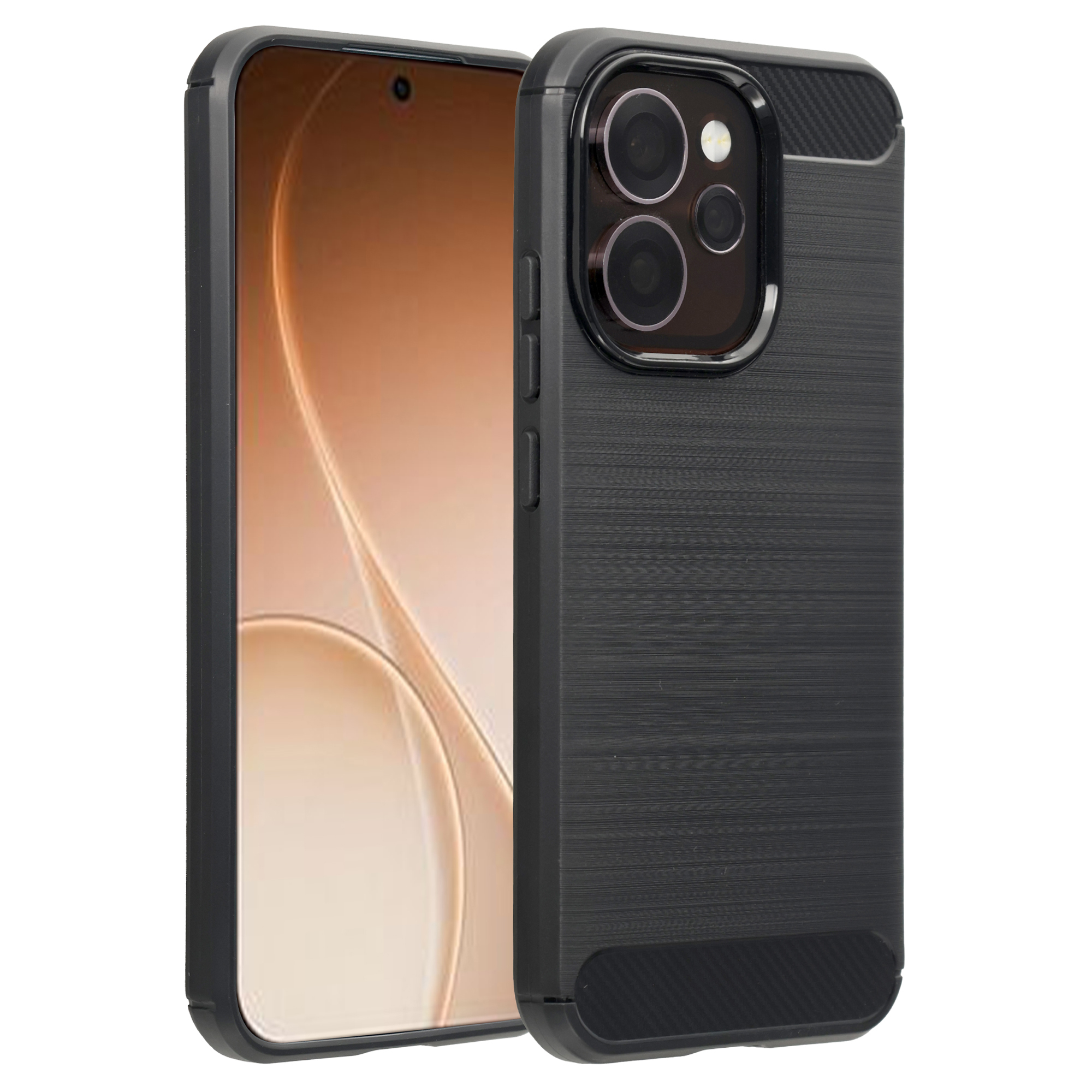 imoshion Brushed Back Cover für das Oppo Reno15 Pro (5G) - Schwarz