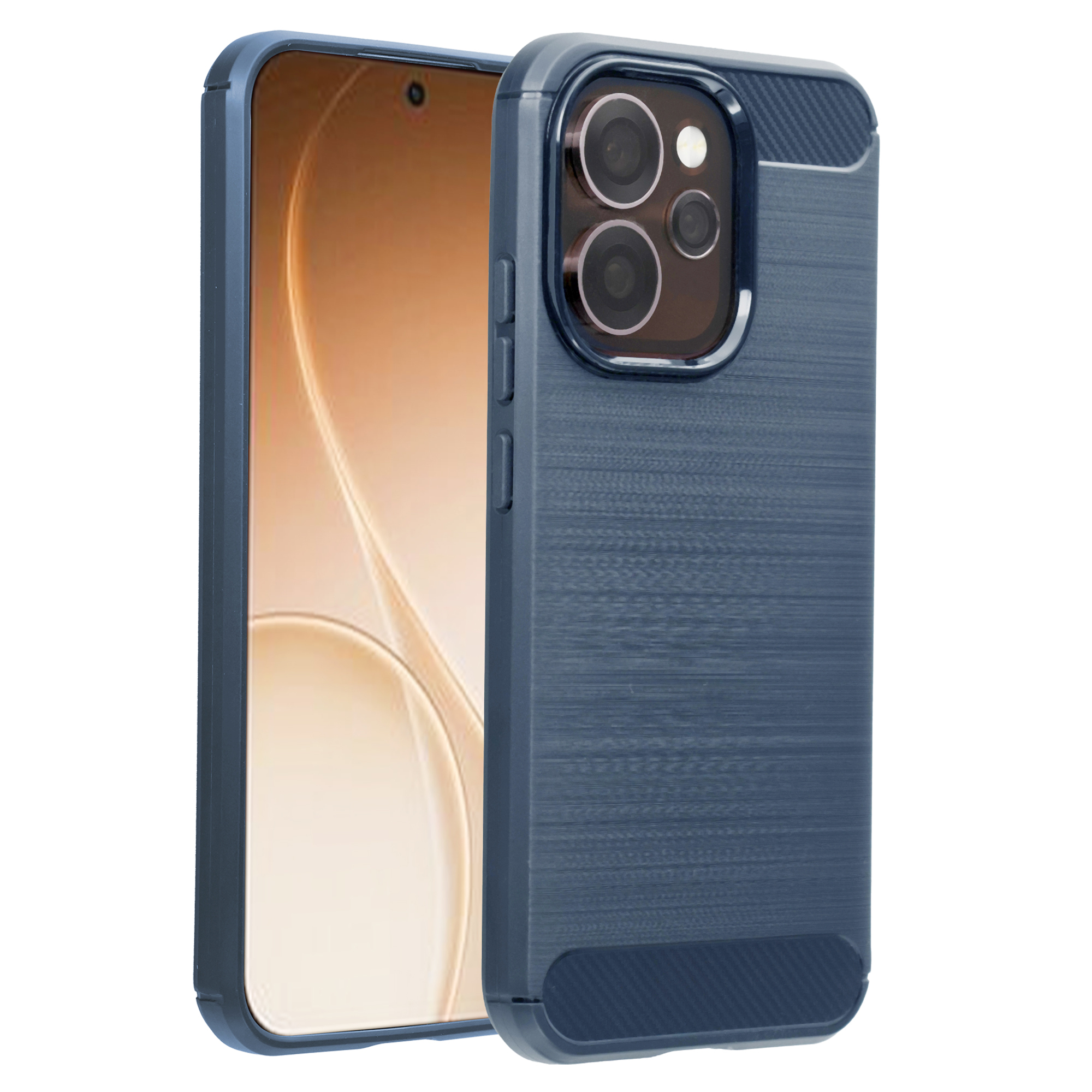 imoshion Brushed Back Cover für das Oppo Reno15 Pro (5G) - Dunkelblau