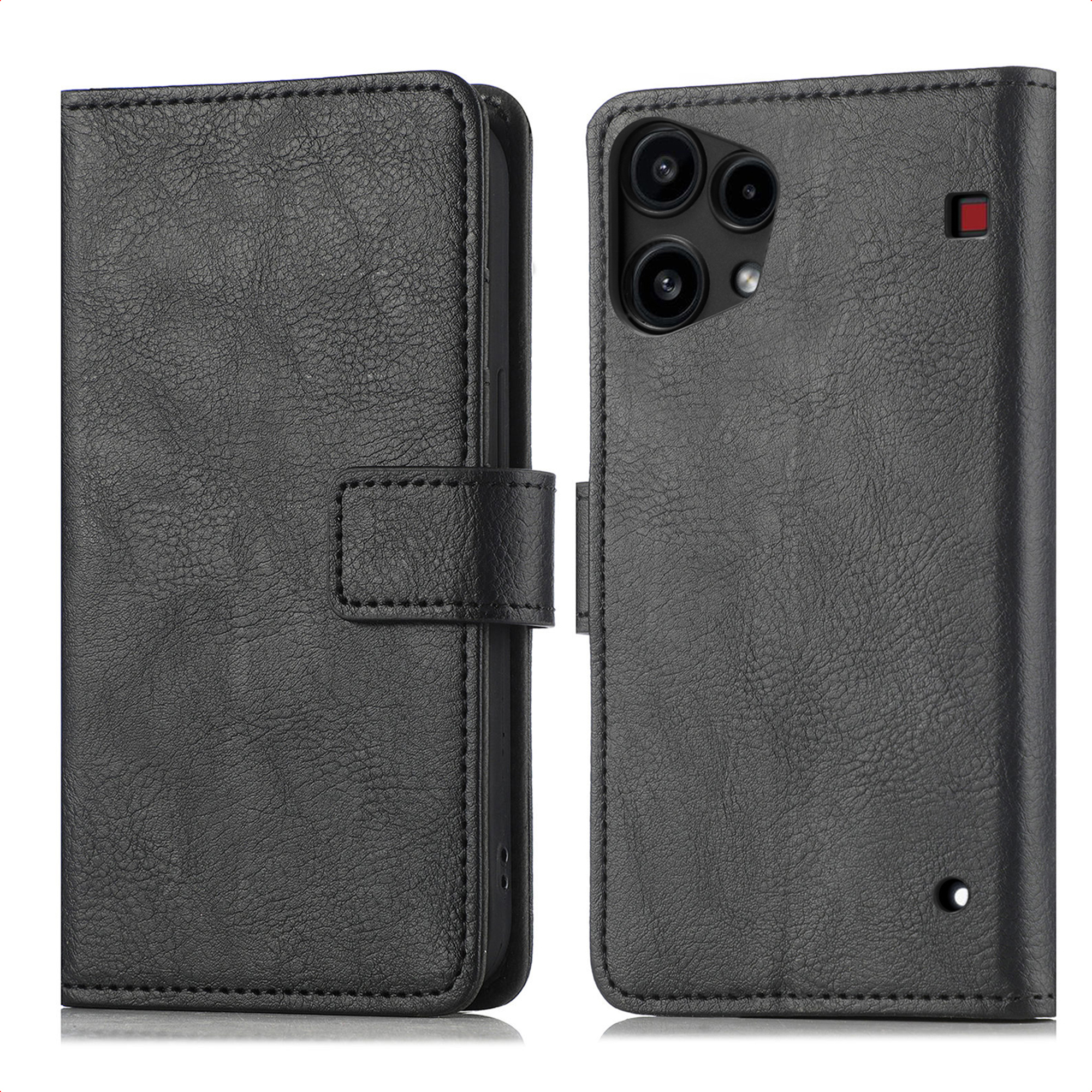 imoshion Luxuriöse Klapphülle für das Nothing Phone (3a) Lite - Schwarz